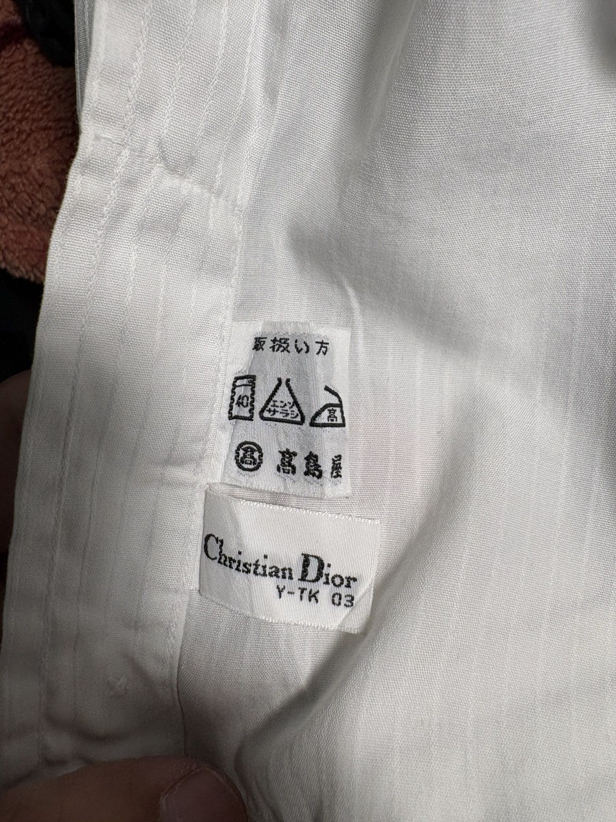 Christian Dior Monsieur VTG Christian Dior Monsieur Striped Shirt Japan Exclusive Size US S / EU 44-46 / 1 - 8 Thumbnail