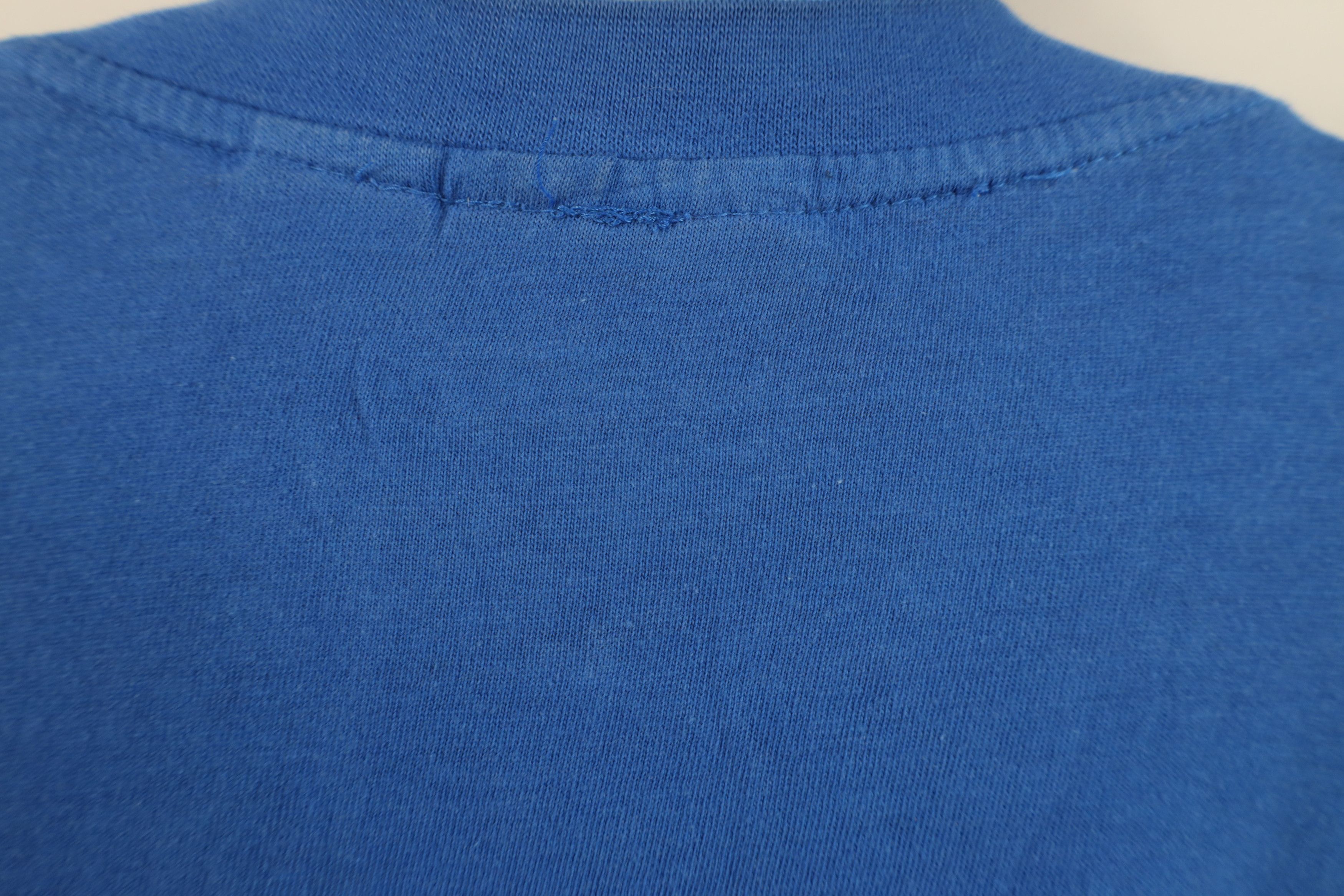 Vintage Vintage 90s Streetwear Long Sleeve Pocket T-Shirt Royal Blue Size US XXL / EU 58 / 5 - 10 Thumbnail