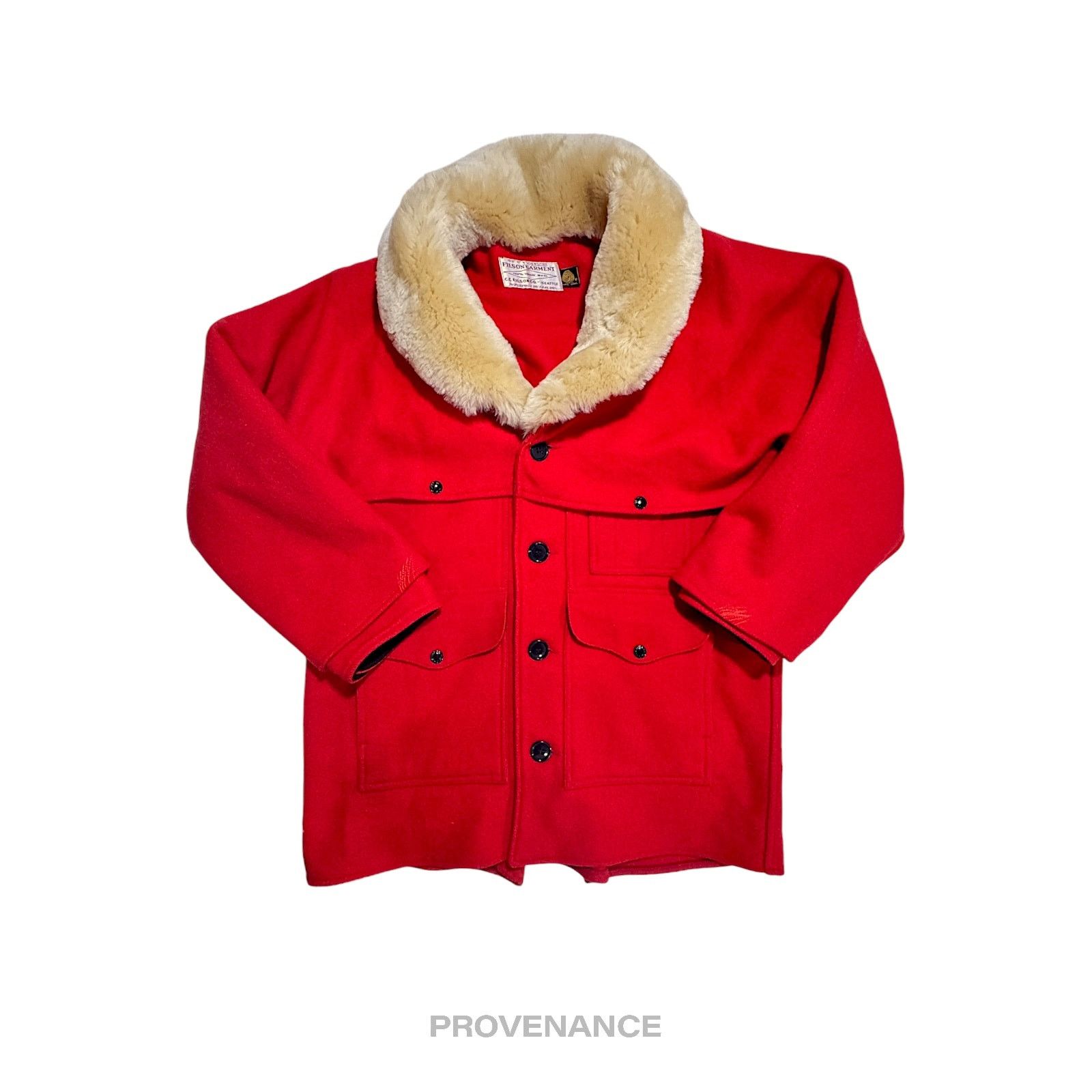 Filson 🔴 Filson Wool Packer Coat - Mackinaw Wool Red - 38 S Size US S / EU 44-46 / 1 - 4 Thumbnail