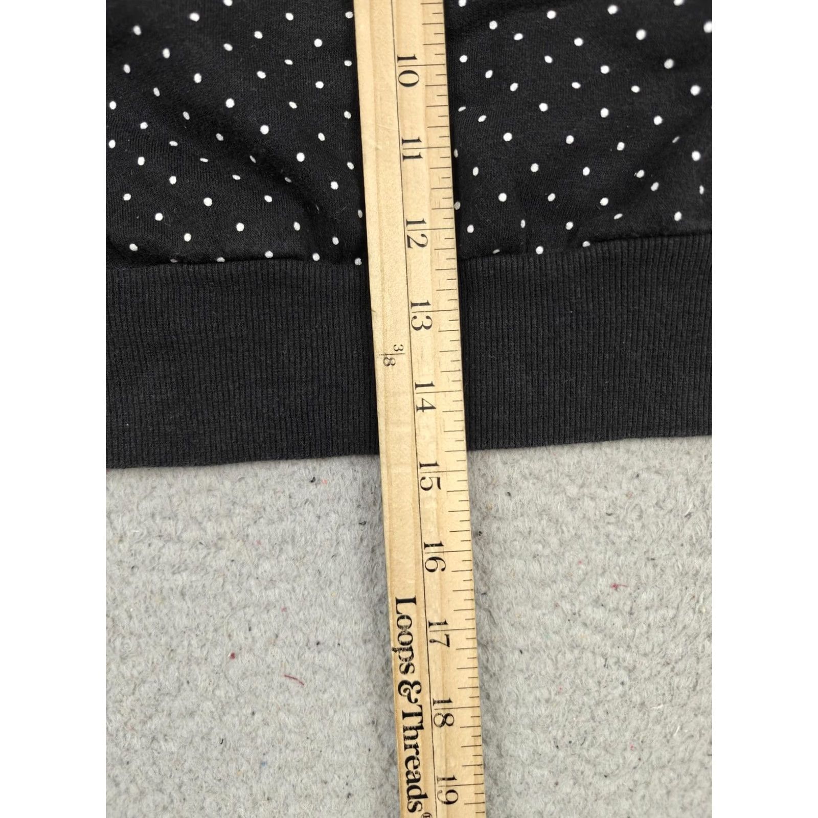 Garage Garage Shirt Juniors Small Black Crew Neck Polka Dot Cropped Balloon Sleeve Top Size S / US 4 / IT 40 - 5 Thumbnail
