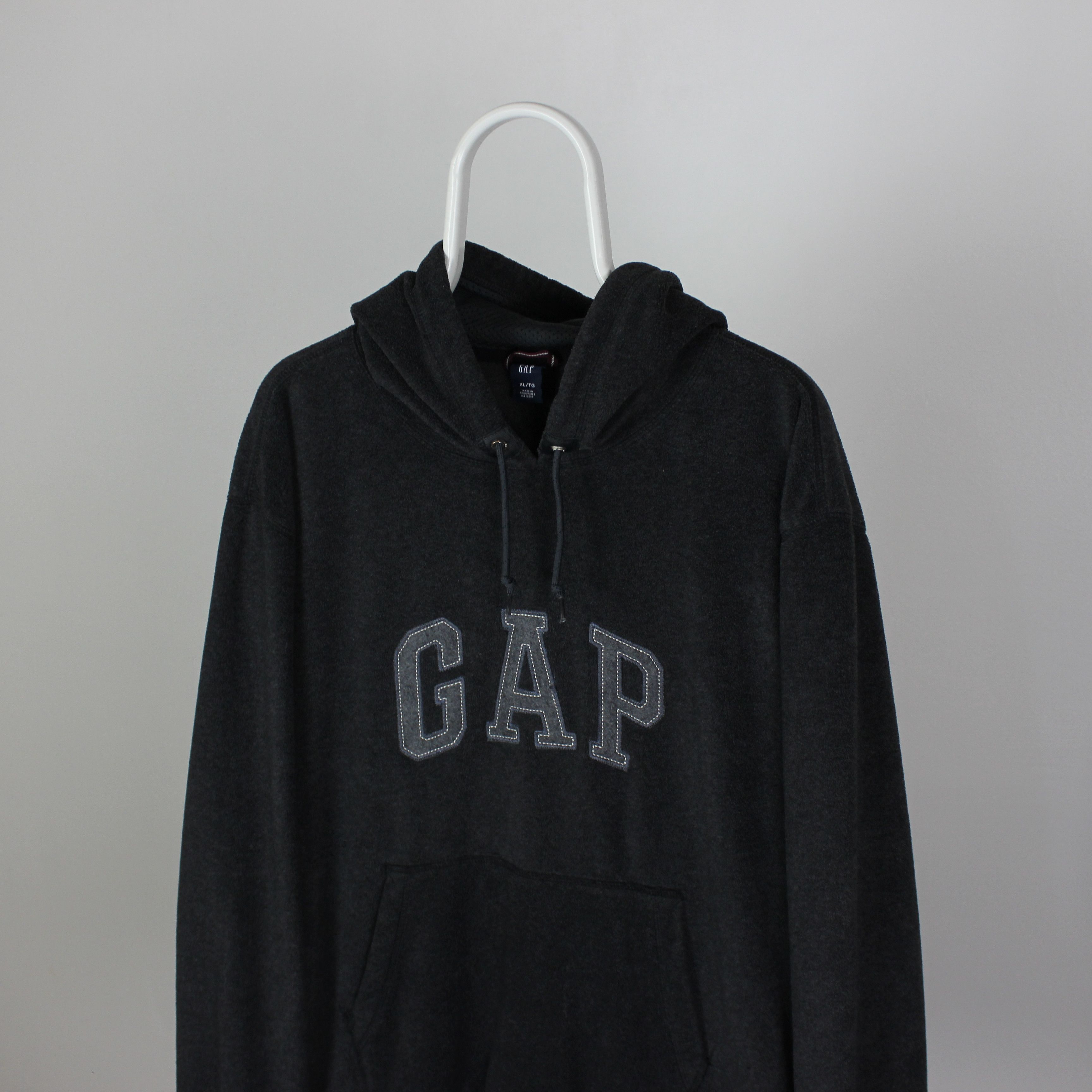 Gap Gap hoodie vintage fleece centr logo men rare L XL Size US XL / EU 56 / 4 - 1 Thumbnail