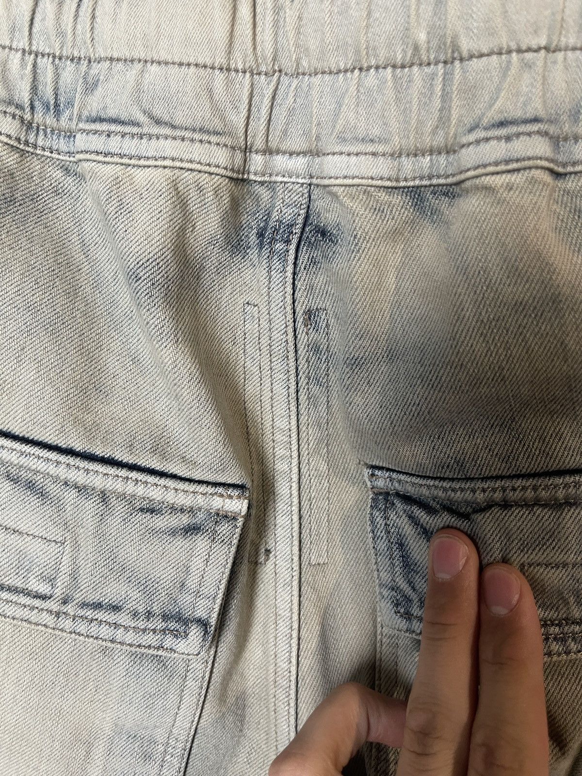 Rick Owens Rick Owens Denim Orange Destroyed Bela Cargo’s Size Small Size US 32 / EU 48 - 4 Thumbnail