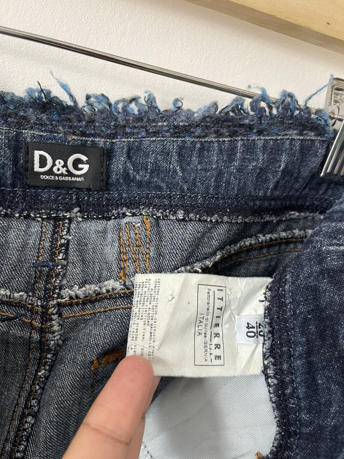 Dolce & Gabbana Rare Vintage Dolce & Gabbana D&G Denim Skirt Size 30" / US 8 / IT 44 - 6 Thumbnail