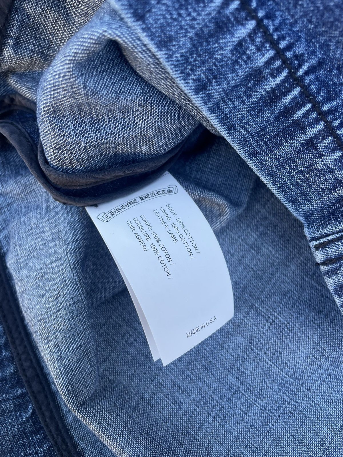 Chrome Hearts Chrome Hearts Lucky Cross Patch Denim Jacket Size XS / US 0-2 / IT 36-38 - 7 Thumbnail