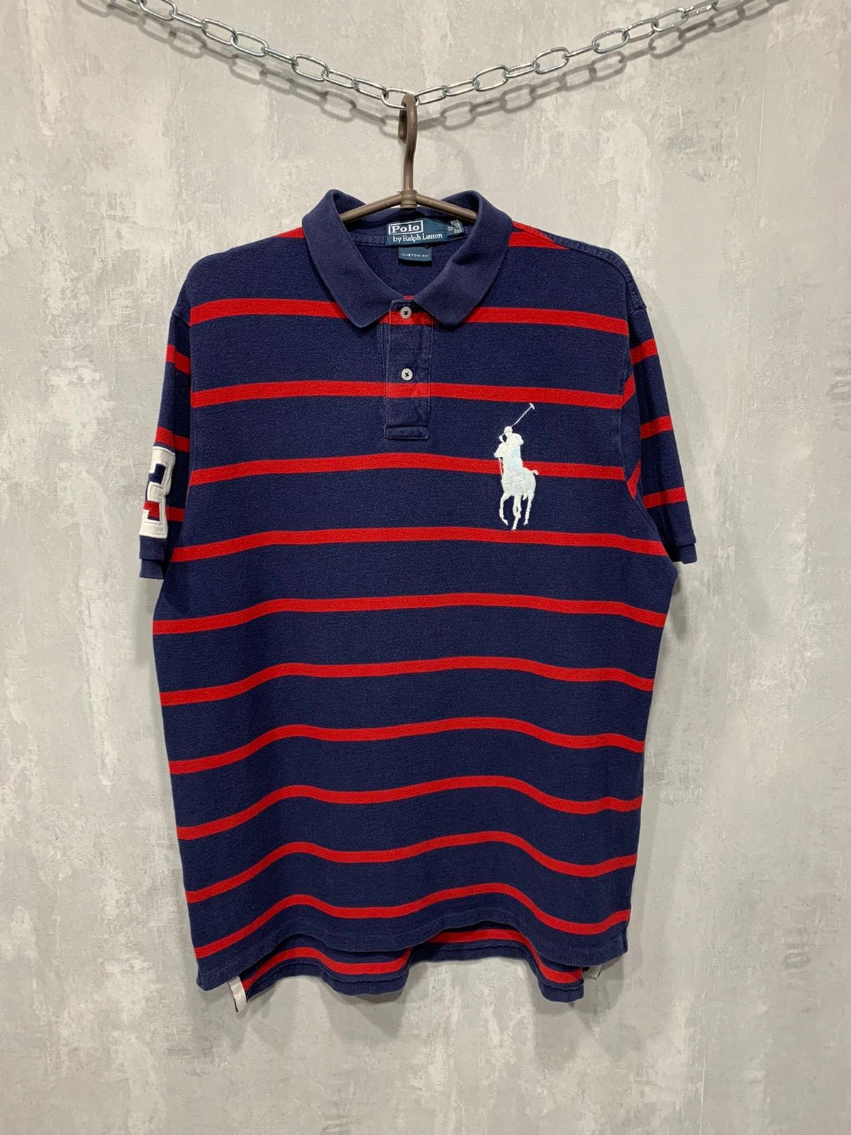 Pre-owned Polo Ralph Lauren X Vintage Polo Ralph Laurent T Shirt Polo Rugby Baggy Y2k 90's In Blue
