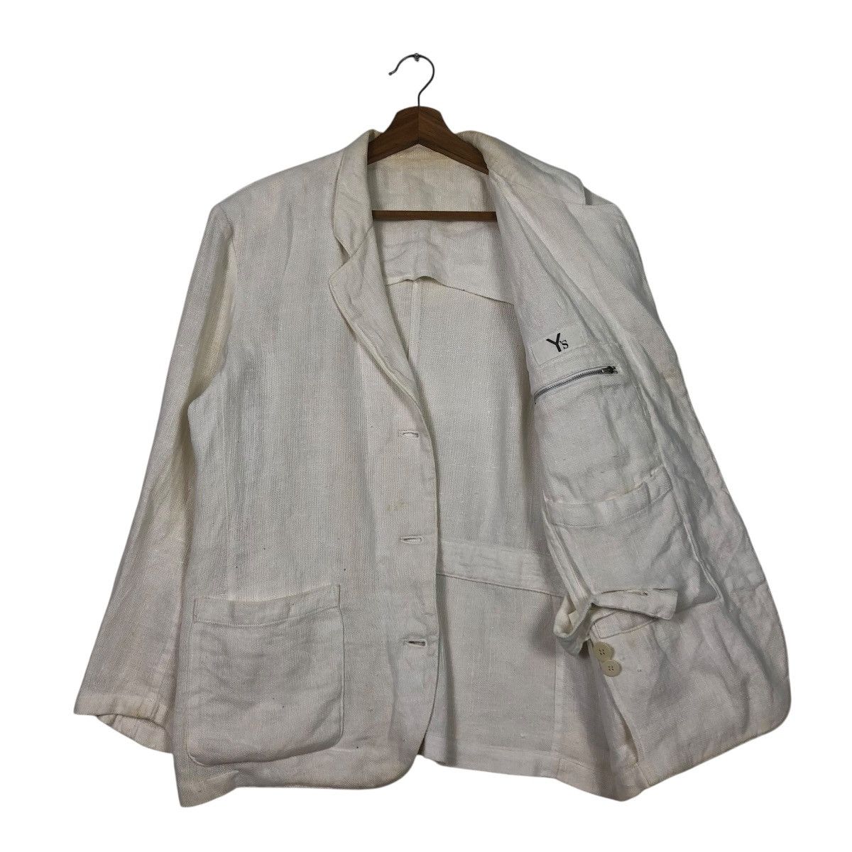 Yohji Yamamoto 🔥VINTAGE Y’S YOHJI YAMAMOTO SACKCLOTH DOUBLE BREAST Size US M / EU 48-50 / 2 - 1 Thumbnail