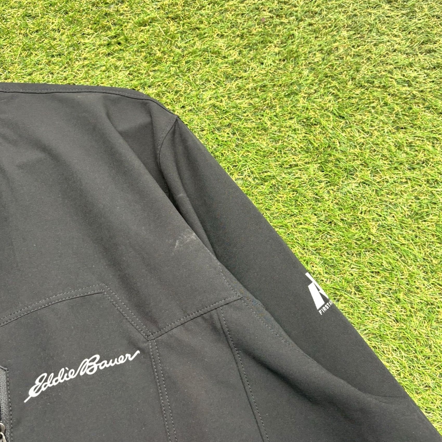 Eddie Bauer Eddie Bauer First Ascent Jacket Mens XL Black Water Resistant Soft Shell Outdoor Windbreaker Mid-Length Jacket Size US XL / EU 56 / 4 - 7 Thumbnail
