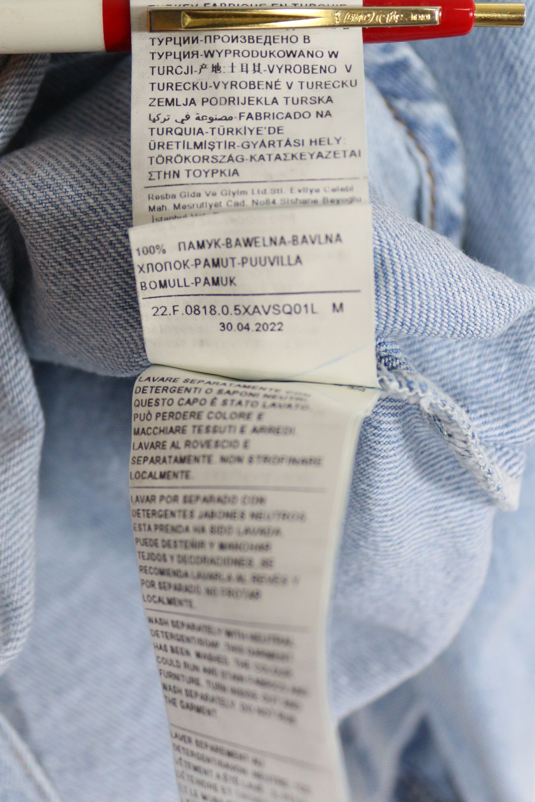 Denime × Sisley Sisley Light Washed Denim Over Shirt Size US M / EU 48-50 / 2 - 5 Thumbnail