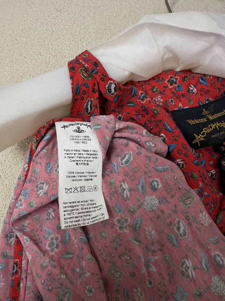 Vivienne Westwood Vivienne Westwood Red floral dress Size XS / US 0-2 / IT 36-38 - 6 Thumbnail