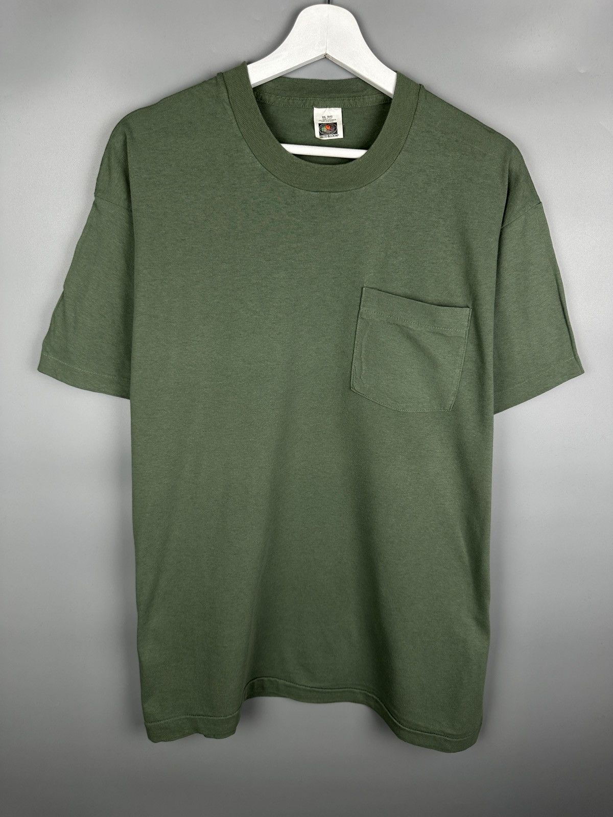 Vintage Bundle 90s Fruit Of The Loom FOTL Single Stitch Blank TShirt Size US XL / EU 56 / 4 - 5 Thumbnail