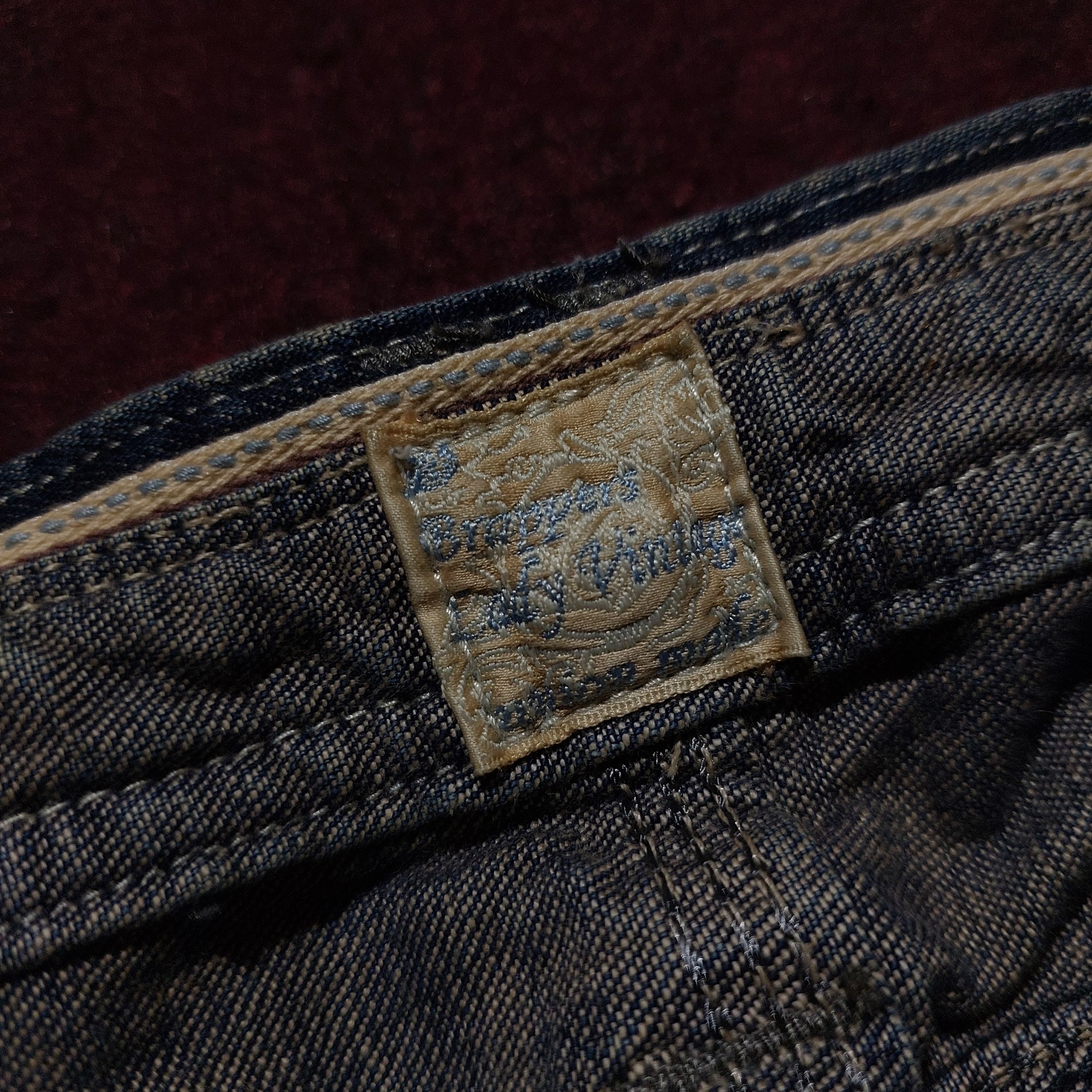 GOA Brapper japanese faded wash blue jeans super flared Size US 27 - 10 Thumbnail