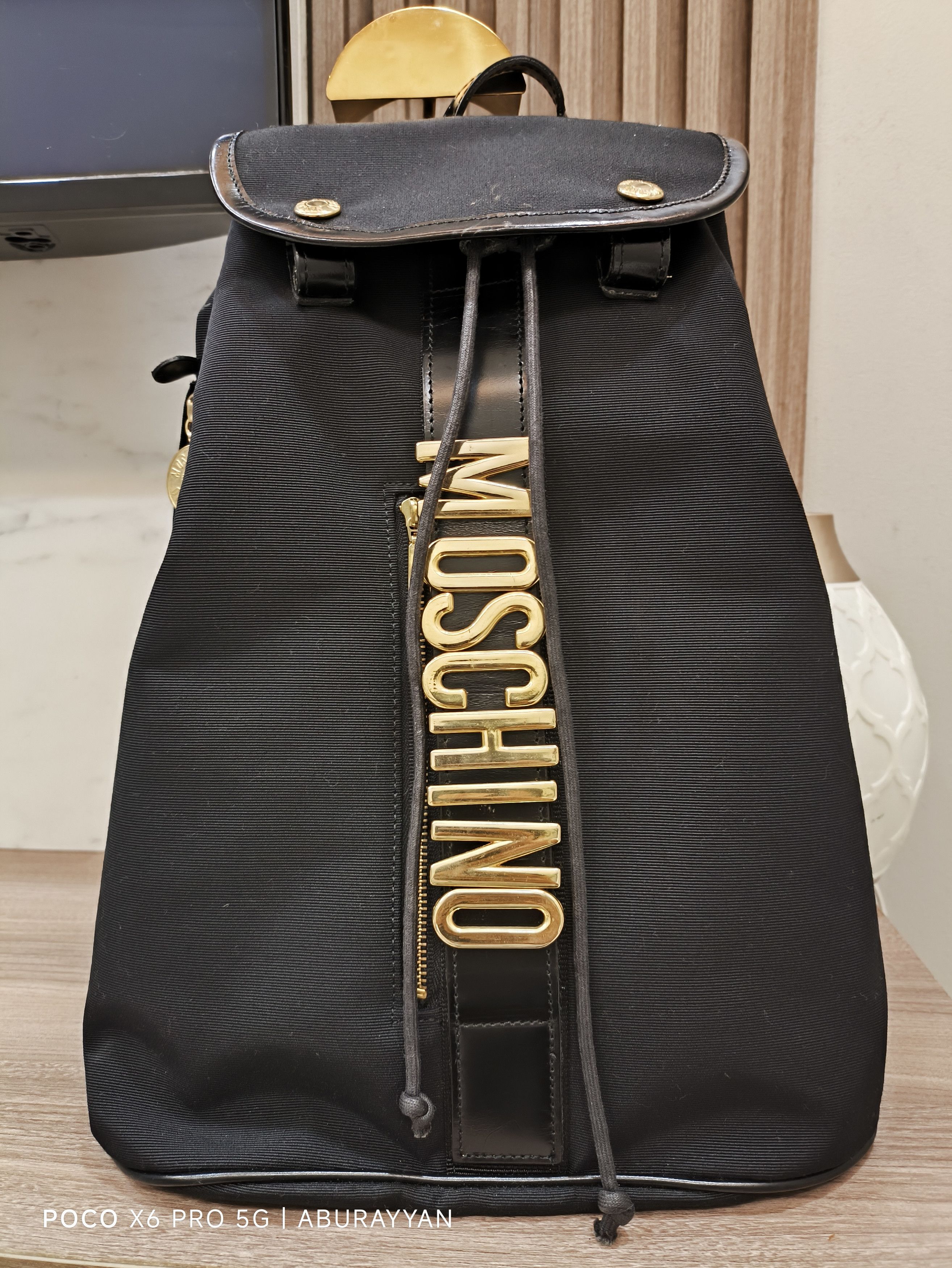 Moschino Moschino Navy Blue Backpack Size ONE SIZE - 1 Thumbnail