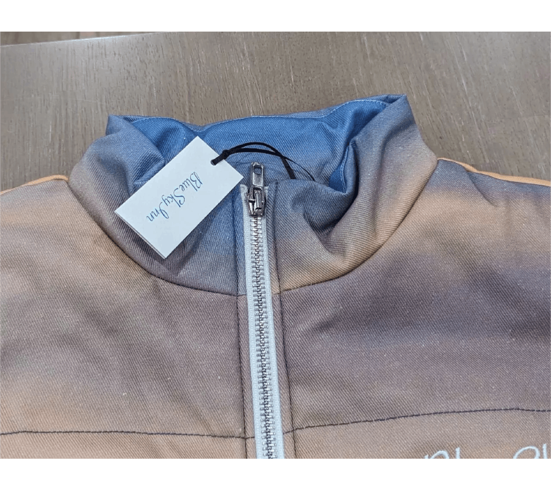 Blue Sky Inn Blue Sky Inn "Sunrise Clouds" Cotton Puffer Vest Large Size US L / EU 52-54 / 3 - 2 Thumbnail