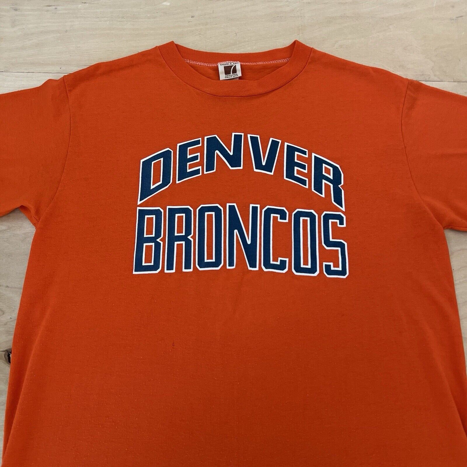 Logo 7 × Vintage Vintage Denver Broncos Shirt L Orange 70s NFL Football Size US L / EU 52-54 / 3 - 3 Thumbnail