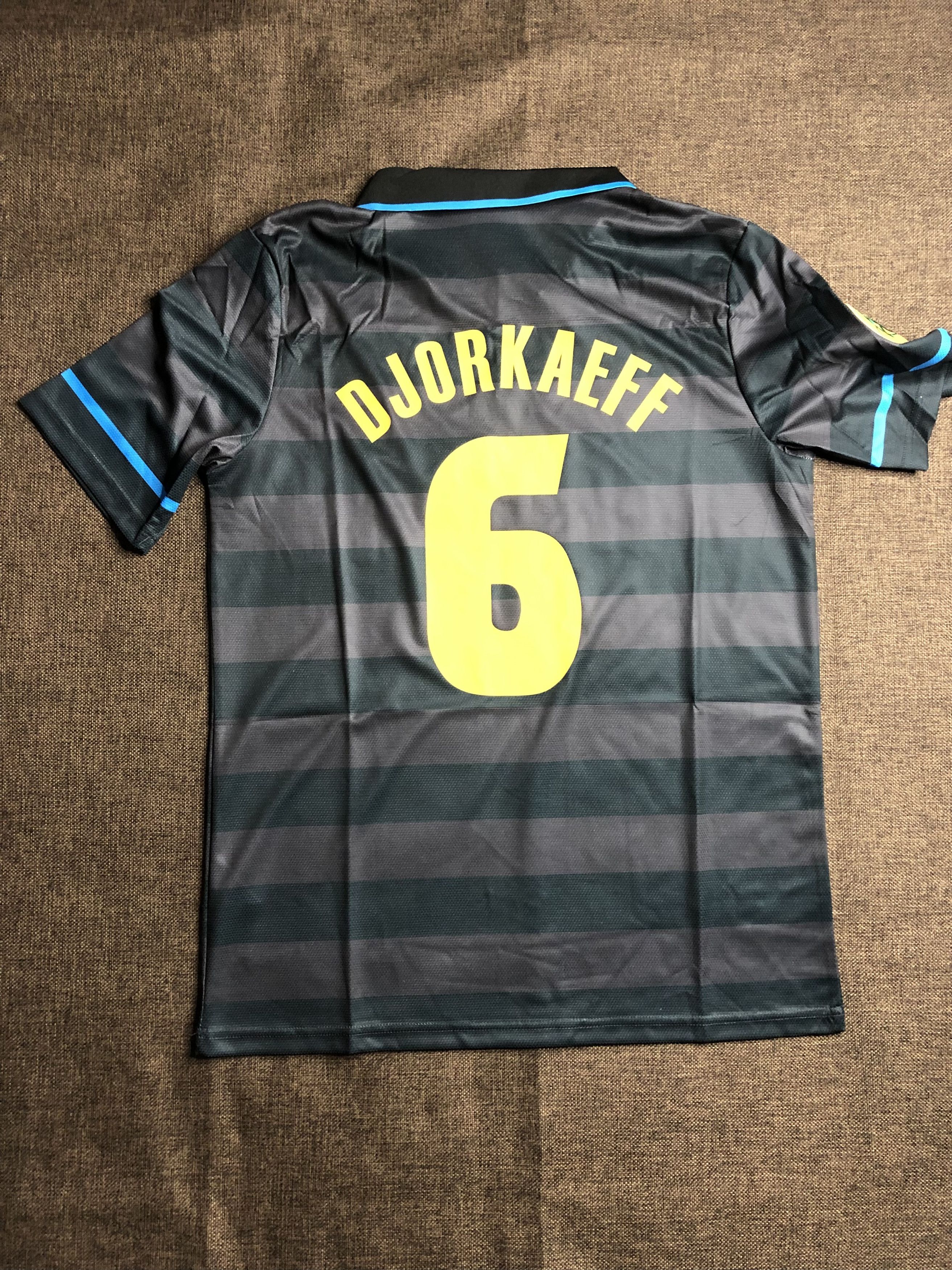 Vintage 1997-1998 DJORKAEFF AWAY RETRO JERSEY Size US L / EU 52-54 / 3 - 2 Thumbnail