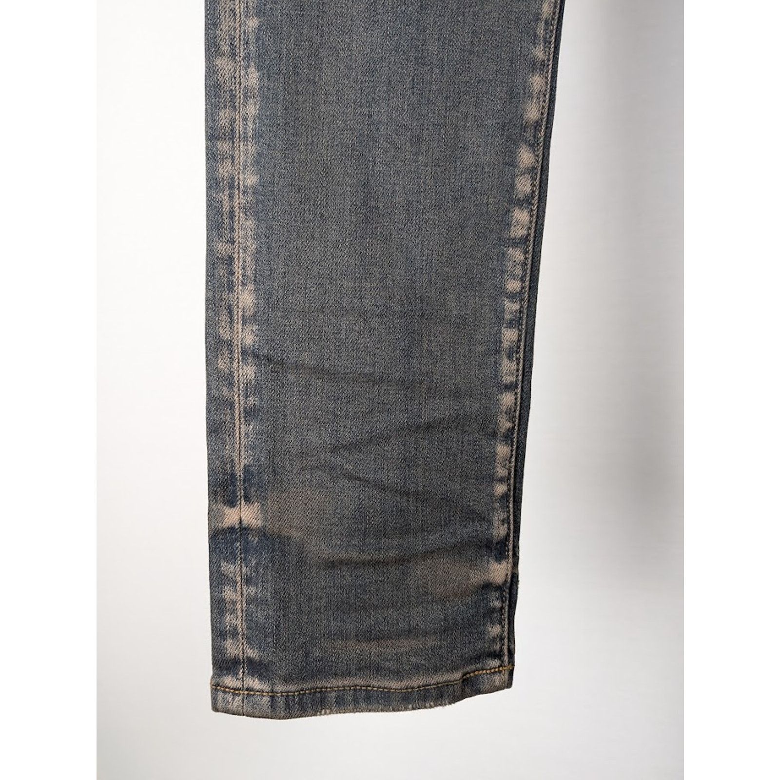 Amiri o1rshd1 Leather Thrasher Jeans in Dark Indigo Size US 32 / EU 48 - 5 Thumbnail