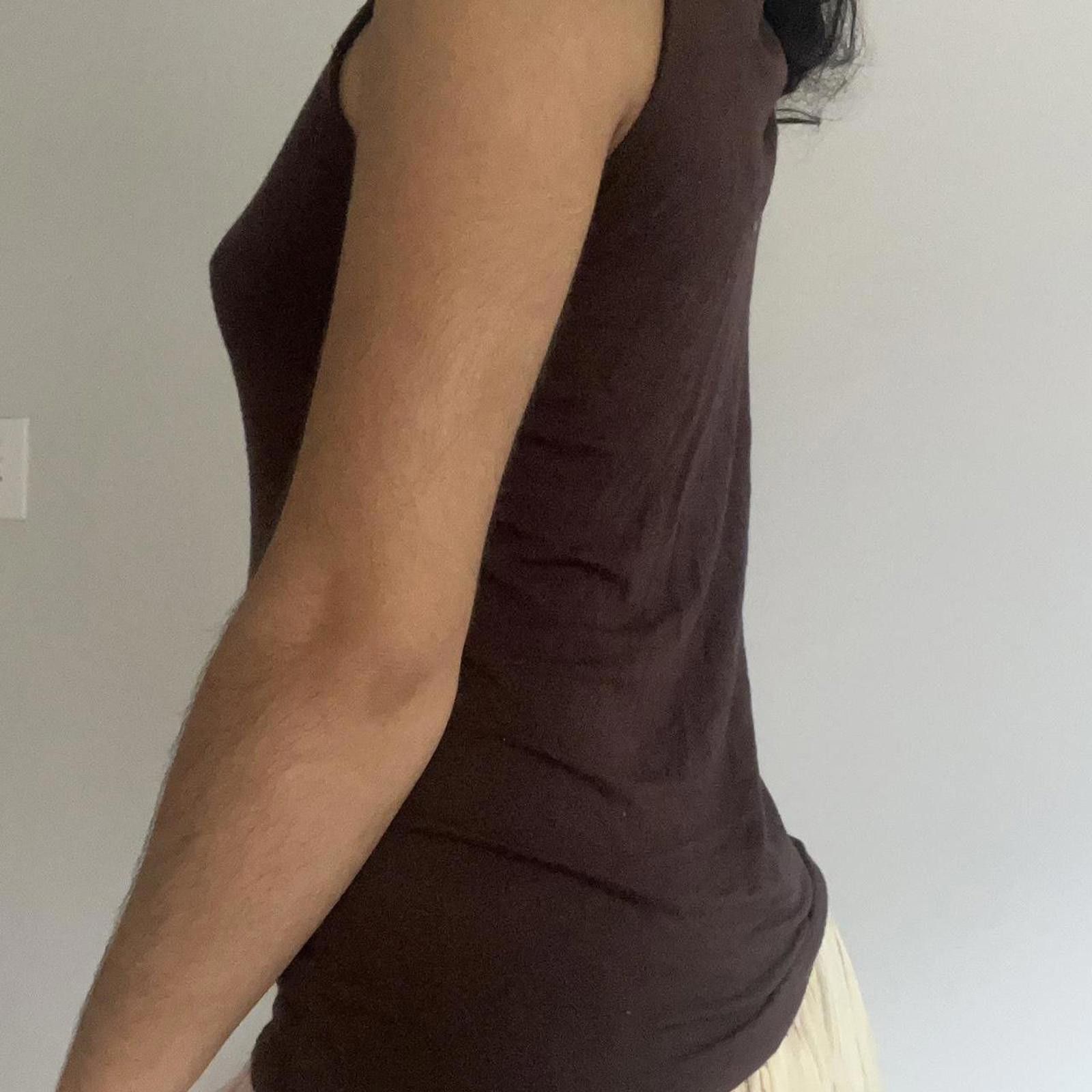 Other Brown 90s minimalist mock neck top #minimalist Size S / US 4 / IT 40 - 2 Thumbnail