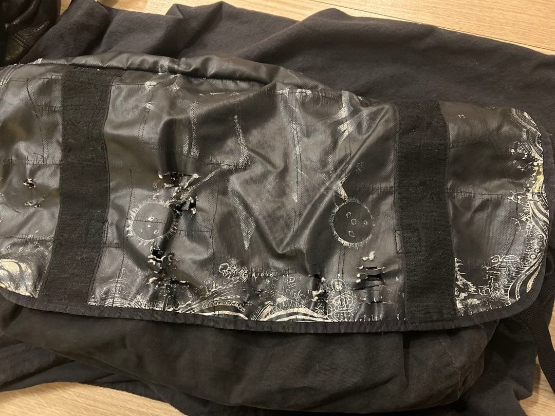 Undercover UNDERCOVER DAMAGE MESSENGER BAG Black Size ONE SIZE - 3 Thumbnail