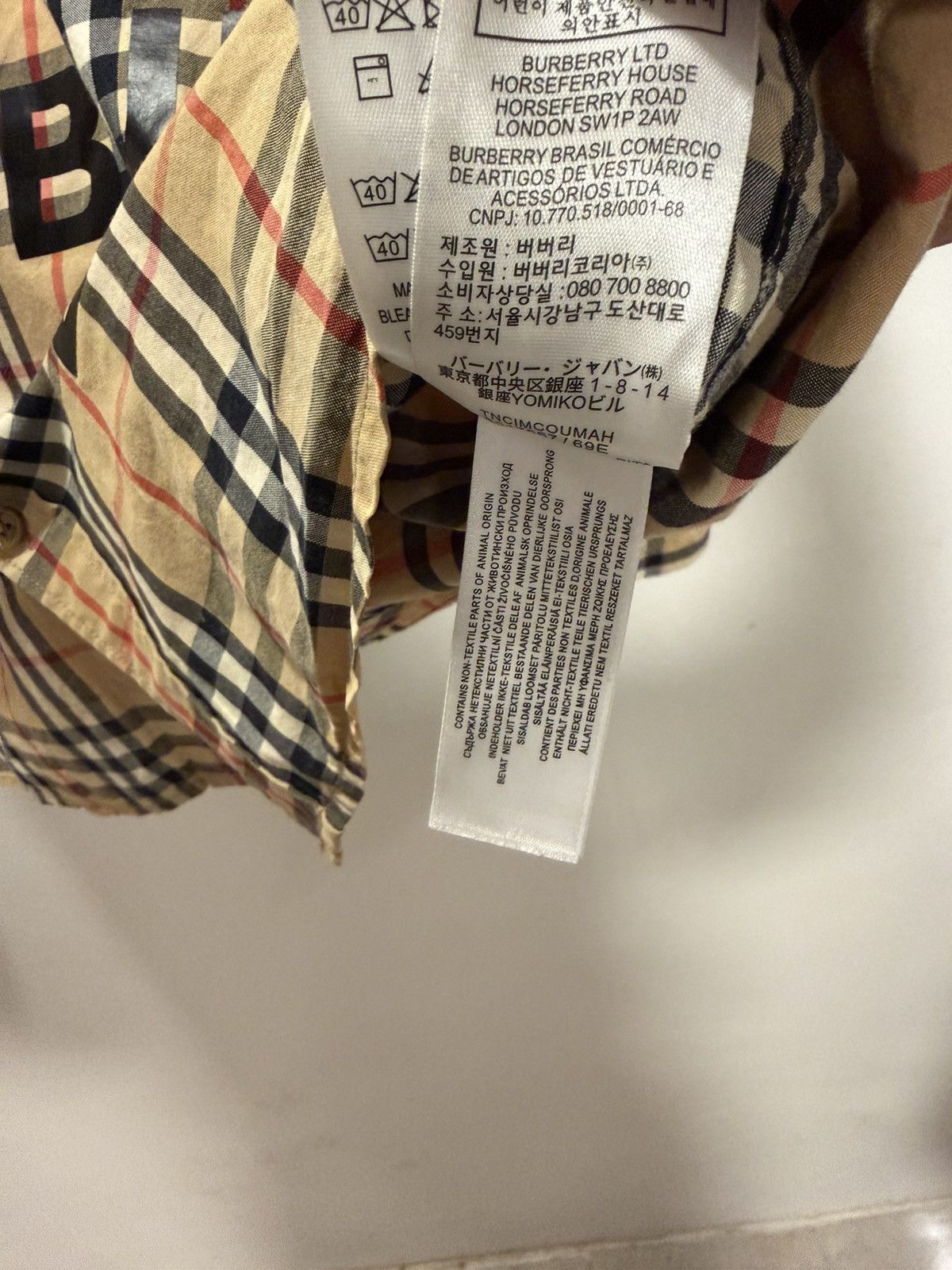 Burberry Burberry London England Shirt “Nova Check) Size US S / EU 44-46 / 1 - 8 Thumbnail