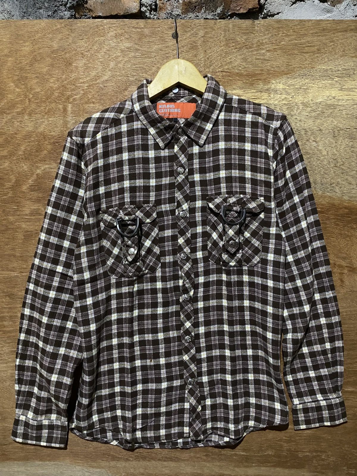 Japanese Brand Nylaus bondage plaid flannelshirt Size US M / EU 48-50 / 2 - 1 Thumbnail