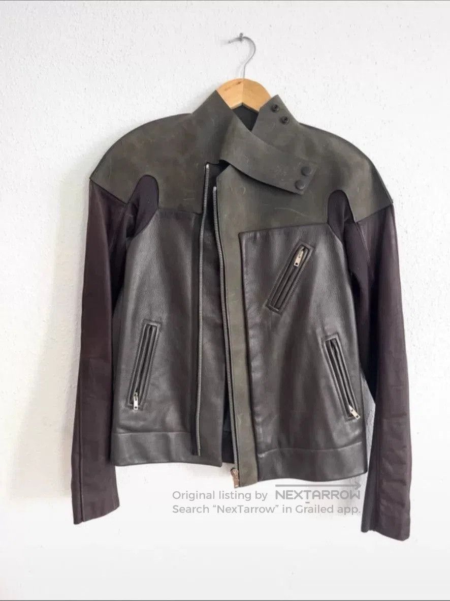 Rick Owens Rick Owens Dark Green Leather Jacket. Size US XS / EU 42 / 0 - 2 Thumbnail