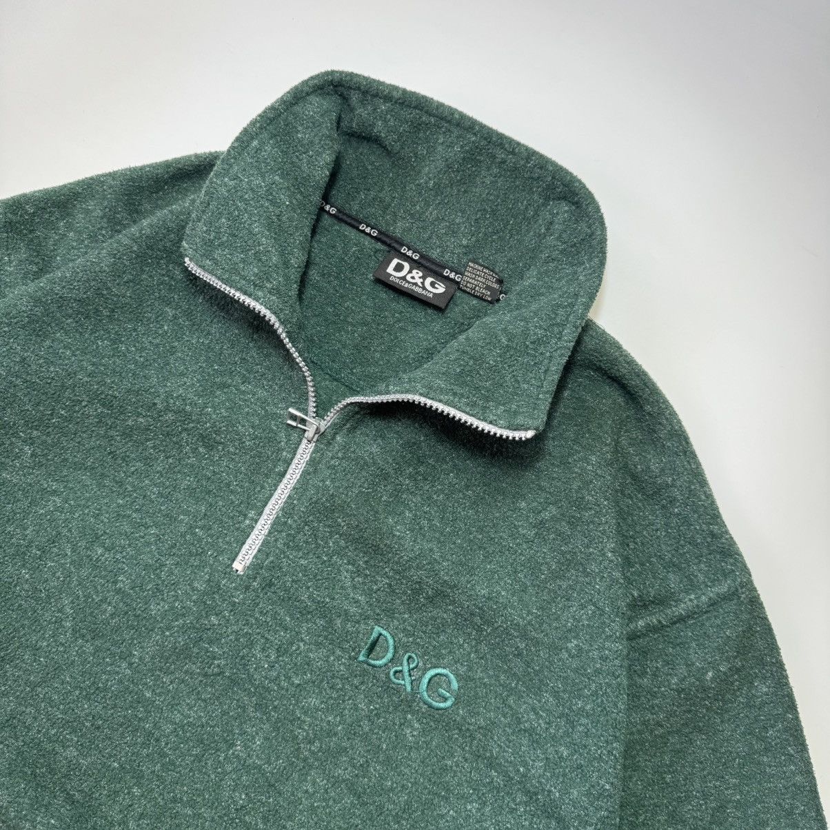 Dolce & Gabbana Vintage DOLCE & GABBANA Fleece 1/3 Hoodie Old Money Style Size US XL / EU 56 / 4 - 4 Thumbnail