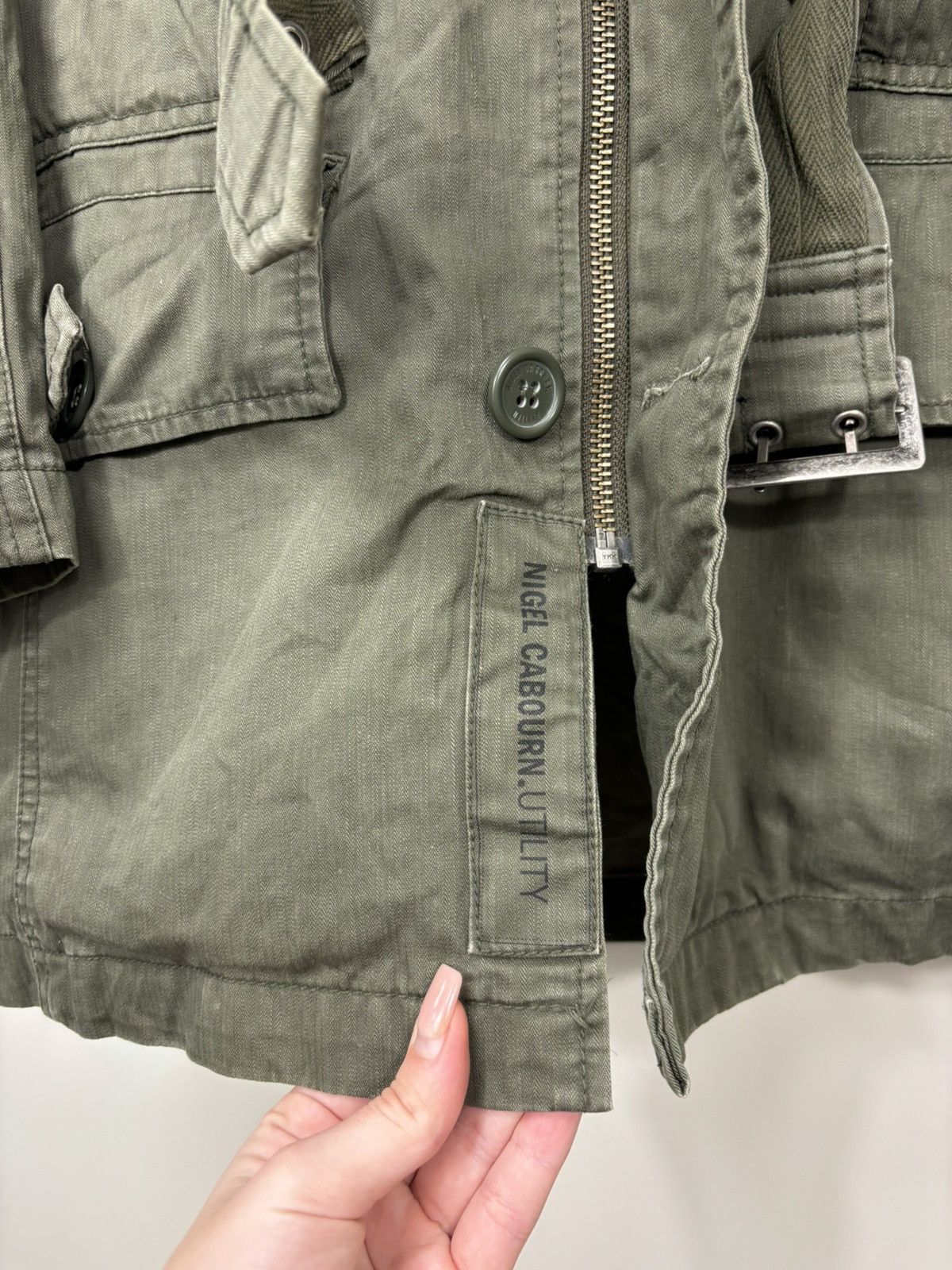 Nigel Cabourn Nigel Cabourn Utility Multipocket Belted Military Jacket Size US S / EU 44-46 / 1 - 15 Thumbnail