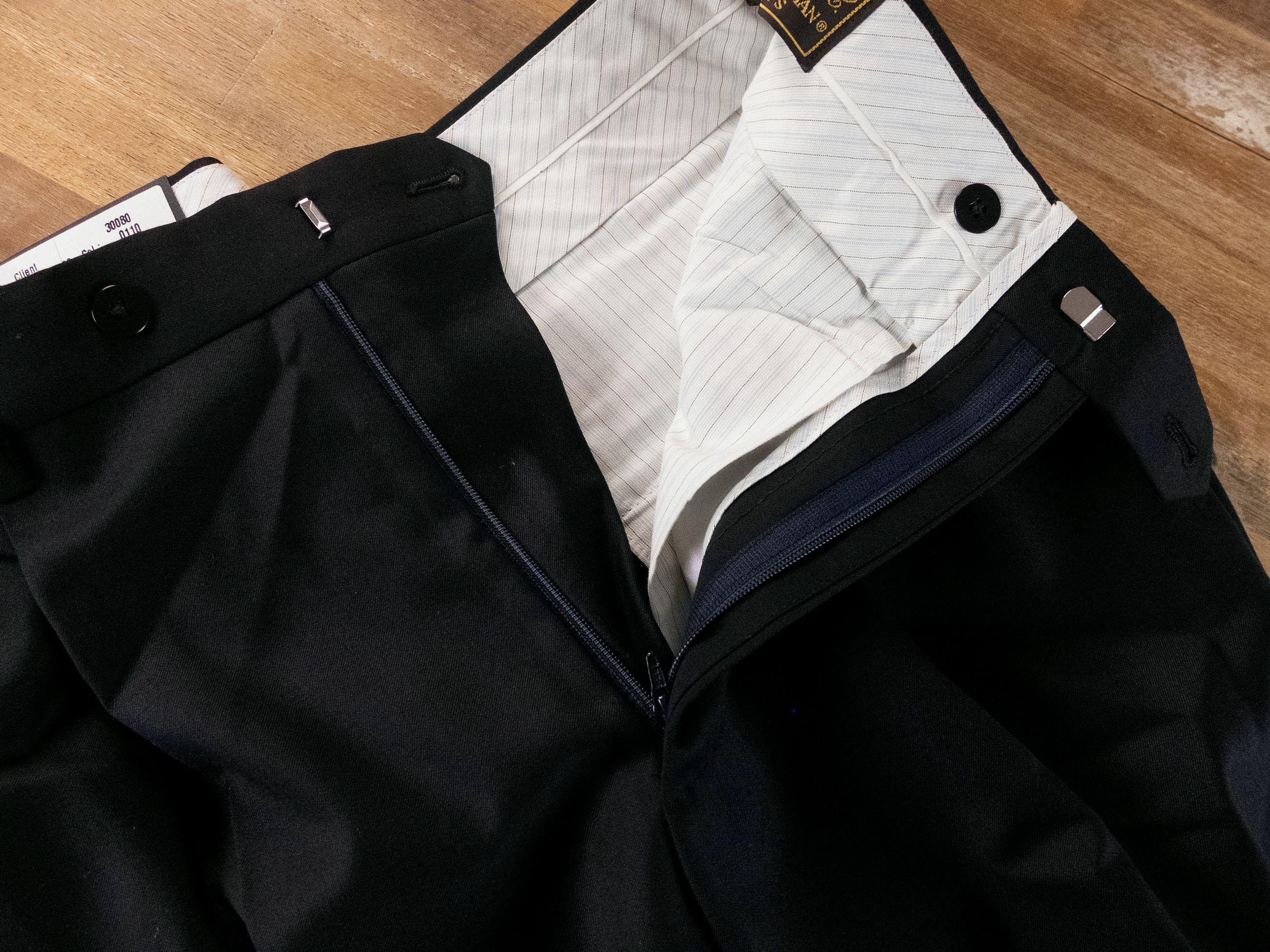 Caruso CARUSO navy blue wool dress pants trousers 32 / 48 Size US 32 / EU 48 - 4 Thumbnail