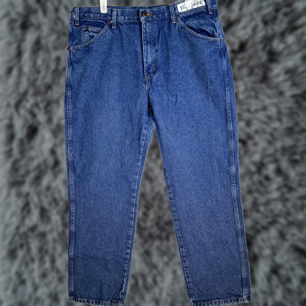 Dickies Dickies Jeans Mens 36x30 Blue Straight Leg Workwear 5-Pocket 100% Cotton Denim Size US 36 / EU 52 - 1 Thumbnail