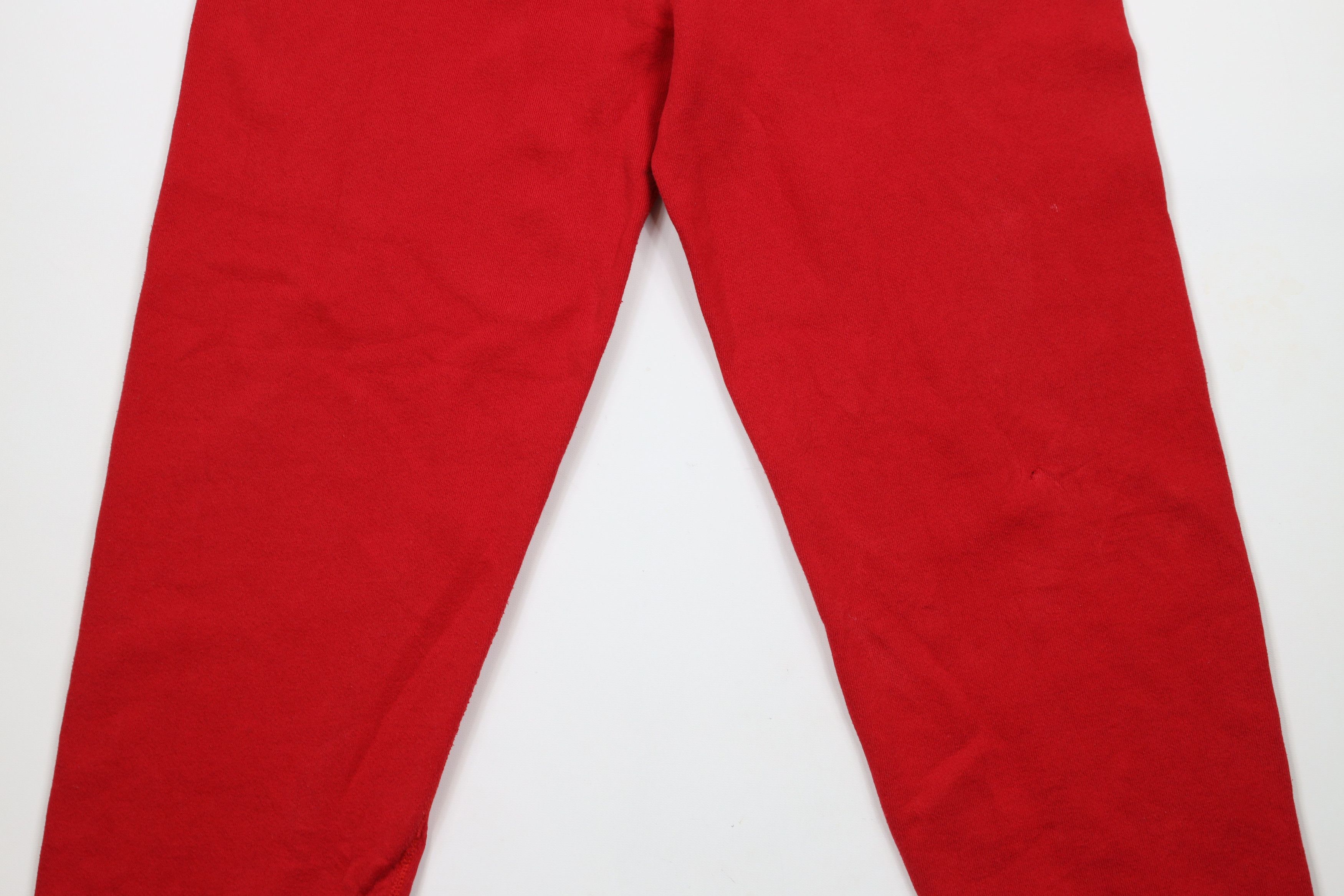 Vintage Vintage 80s 90s Streetwear Heavy Sweatpants Joggers Red USA Size US 38 / EU 54 - 3 Thumbnail