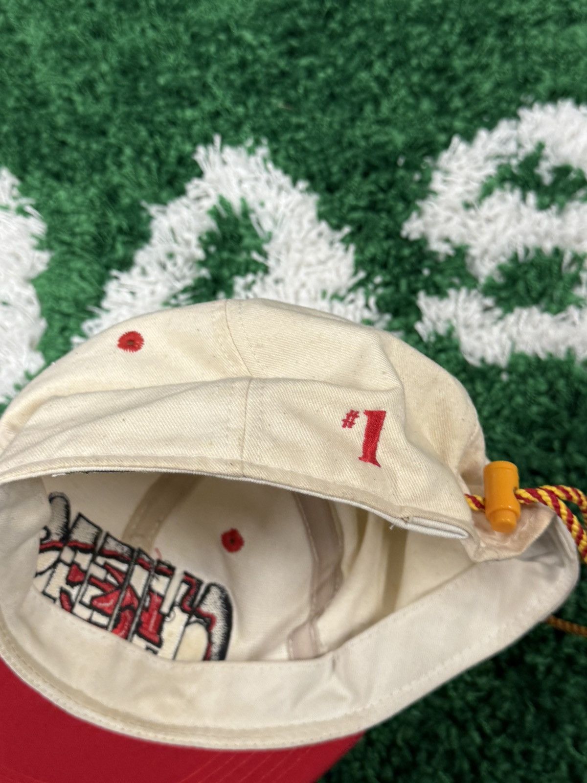 Vintage Vintage Kansas City Chiefs Adjustable Drawstring Hat KC Size ONE SIZE - 6 Thumbnail