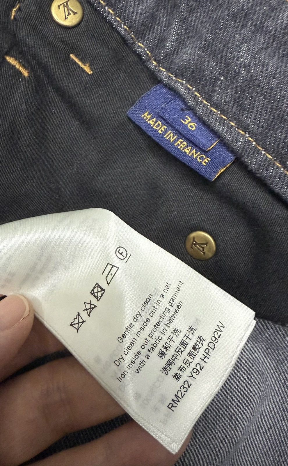 Louis Vuitton LOUIS VUITTON 36 Flower Monogram Denim Jeans Size US 36 / EU 52 - 7 Thumbnail
