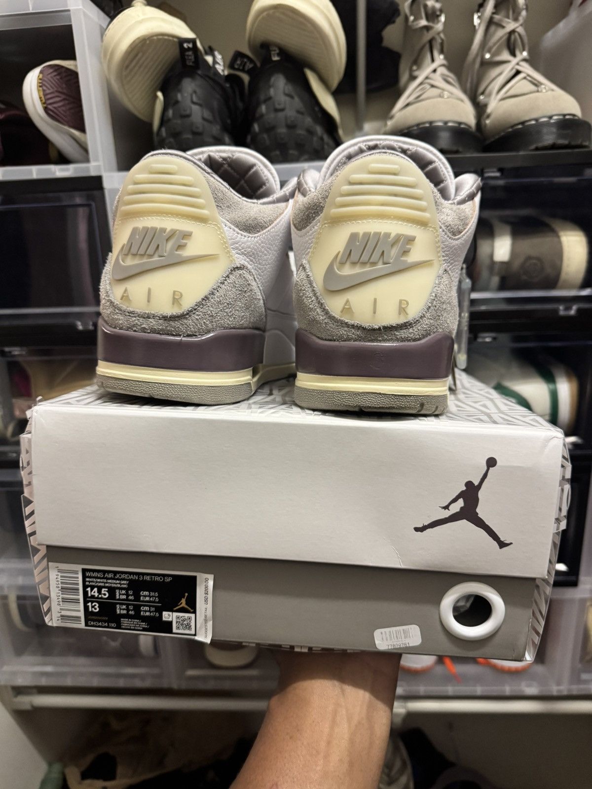 A Ma Maniere × Jordan Brand × Nike Jordan 3 a ma maniere Size US 13 / EU 46 - 6 Thumbnail