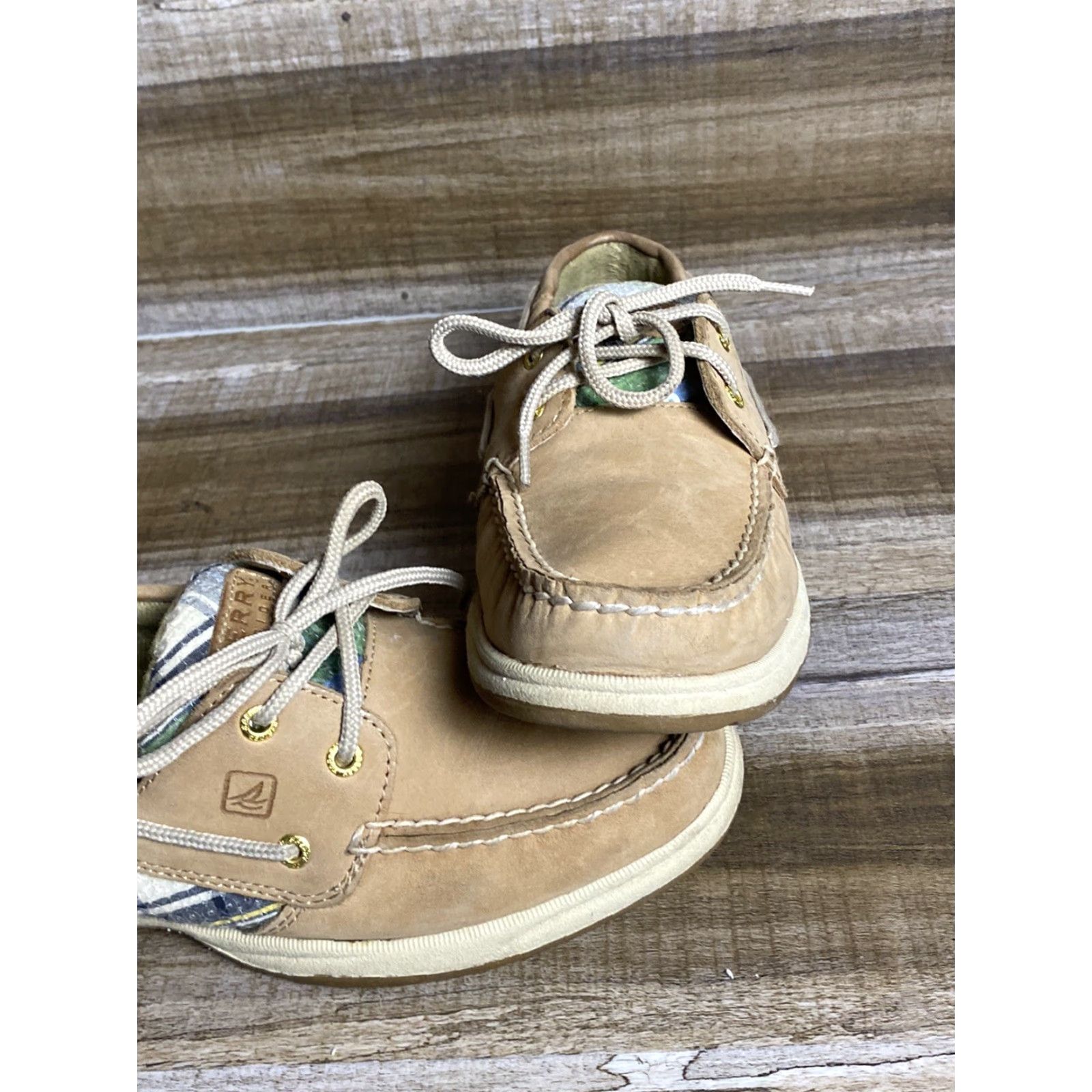 Sperry Sperry Top-Sider Boat Shoes Womens 8 M Bluefish Plaid Sequin Leather Multicolor Leopard Casual Shoes Size M / US 6-8 / IT 42-44 - 6 Thumbnail