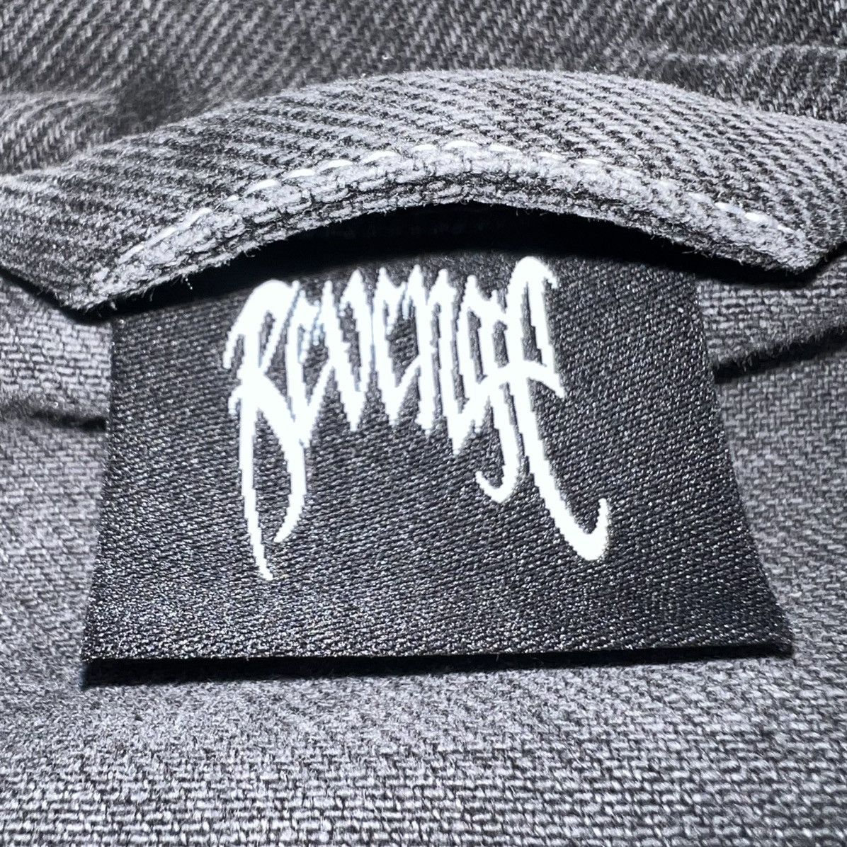 Revenge Revenge Black/White Embroidered Denim Jacket Size US M / EU 48-50 / 2 - 9 Thumbnail