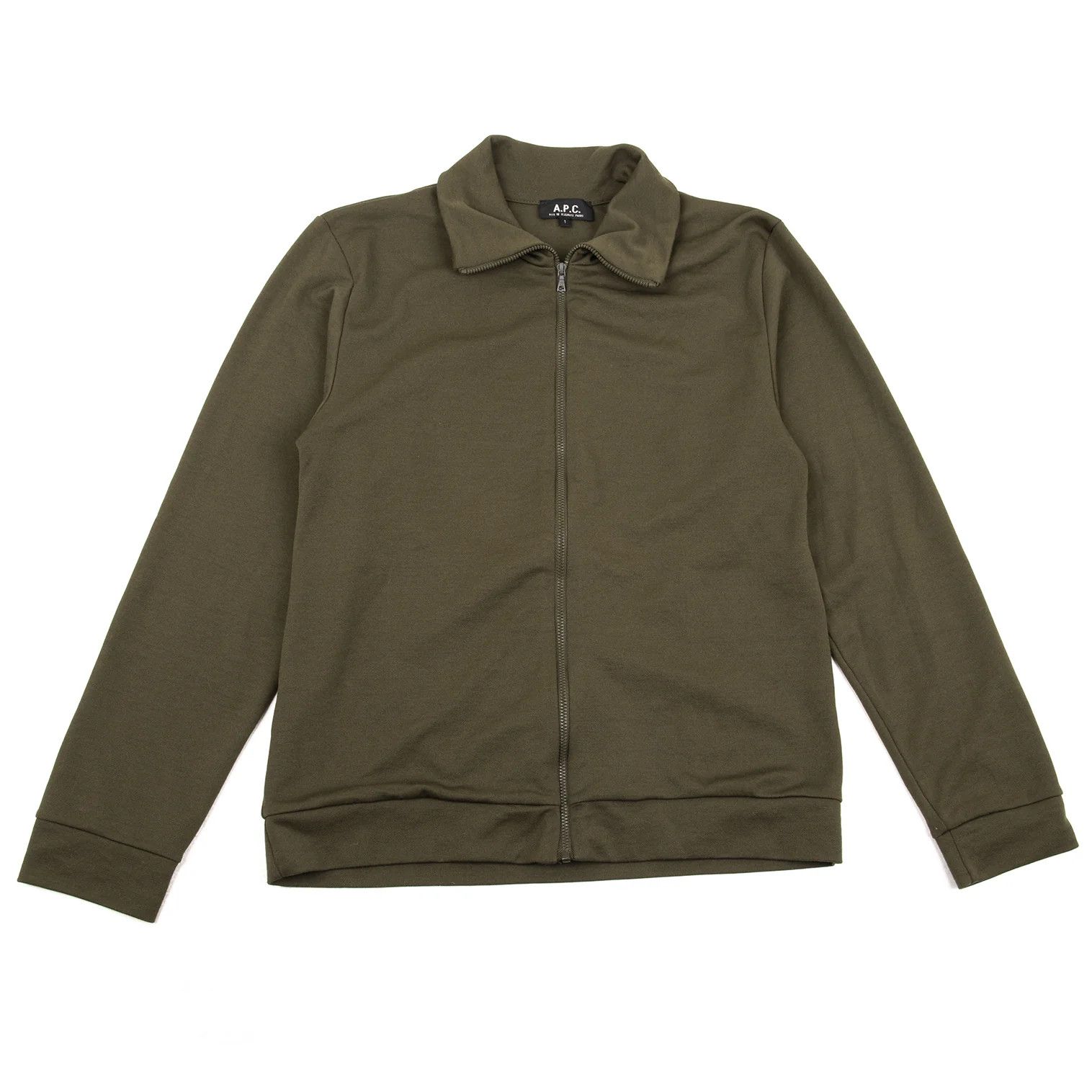 A.P.C. Poly Track Jacket in Olive Color Size US XXS / EU 40 - 1 Thumbnail