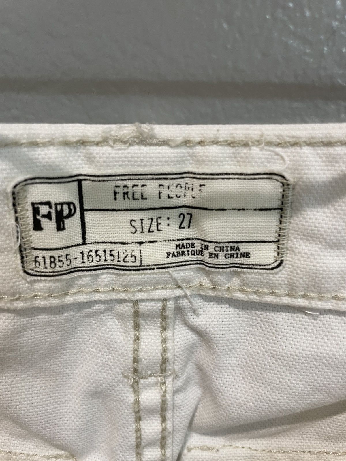 Free People Free People Raw Hem White Mini Skirt Size 27" / US 4 / IT 40 - 3 Thumbnail
