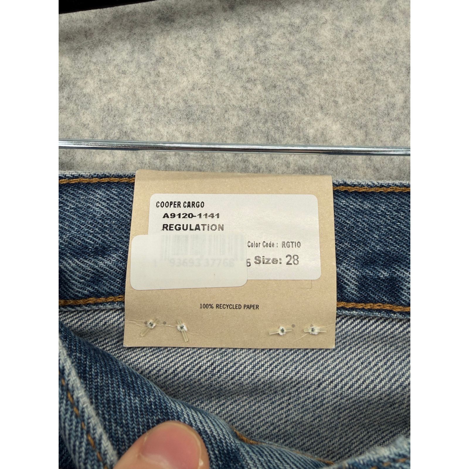 Agolde NWT AGOLDE Cooper Cargo Pocket Blue Jeans Size Women's 28 Size 28" / US 6 / IT 42 - 4 Thumbnail