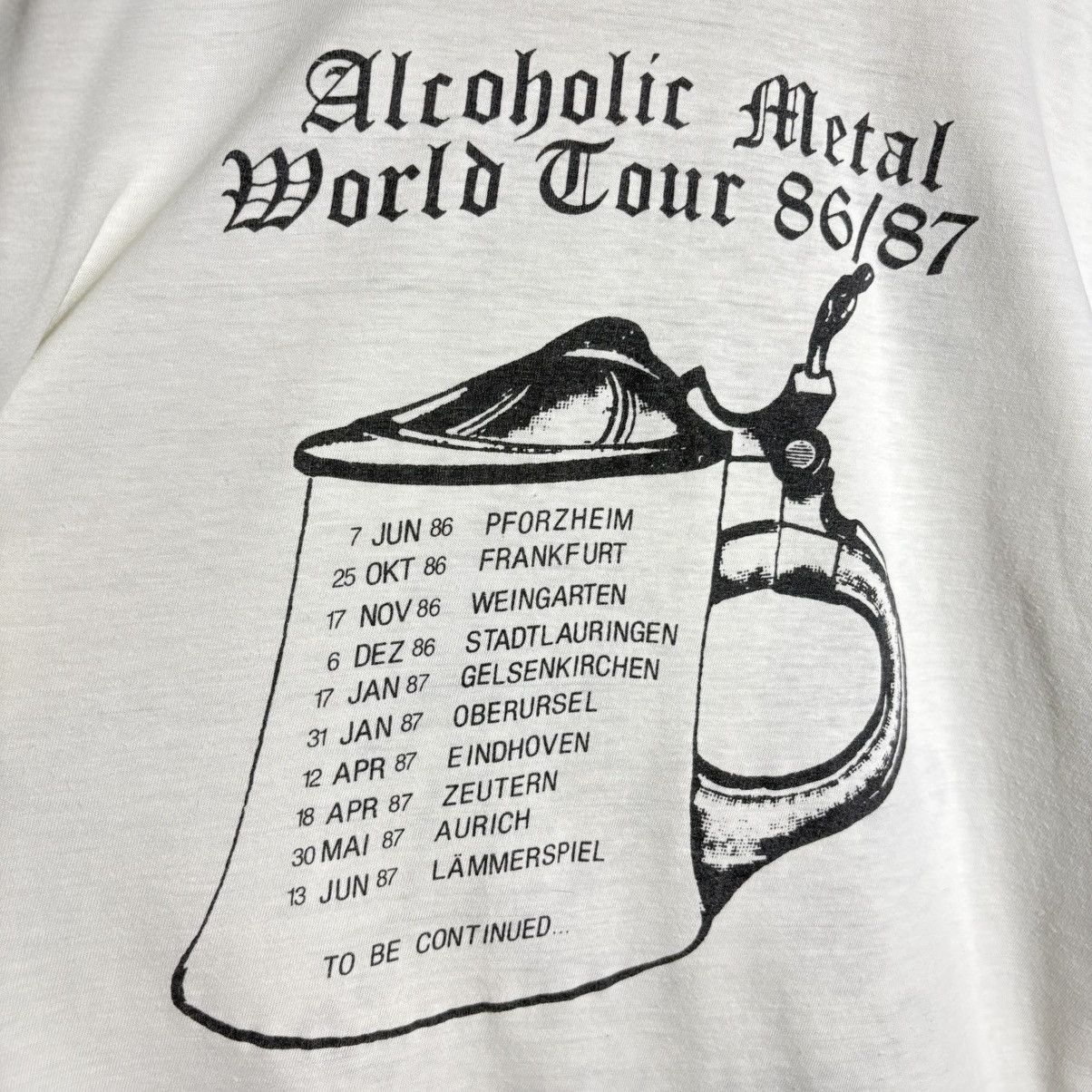 Band Tees Vintage 80s Tankard Tour Thrash Metal Band Tee Size US L / EU 52-54 / 3 - 4 Thumbnail