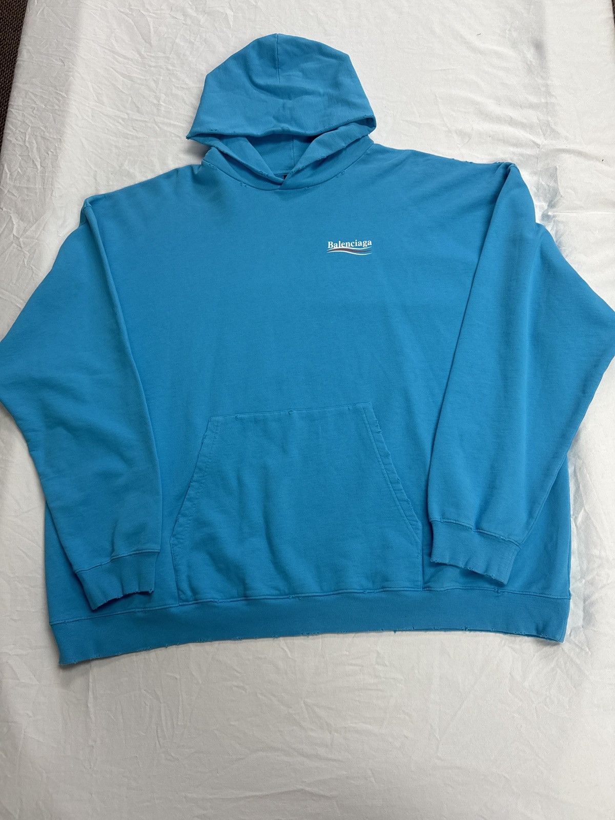Balenciaga Balenciaga Campaign Hoodie Blue Size US M / EU 48-50 / 2 - 1 Thumbnail