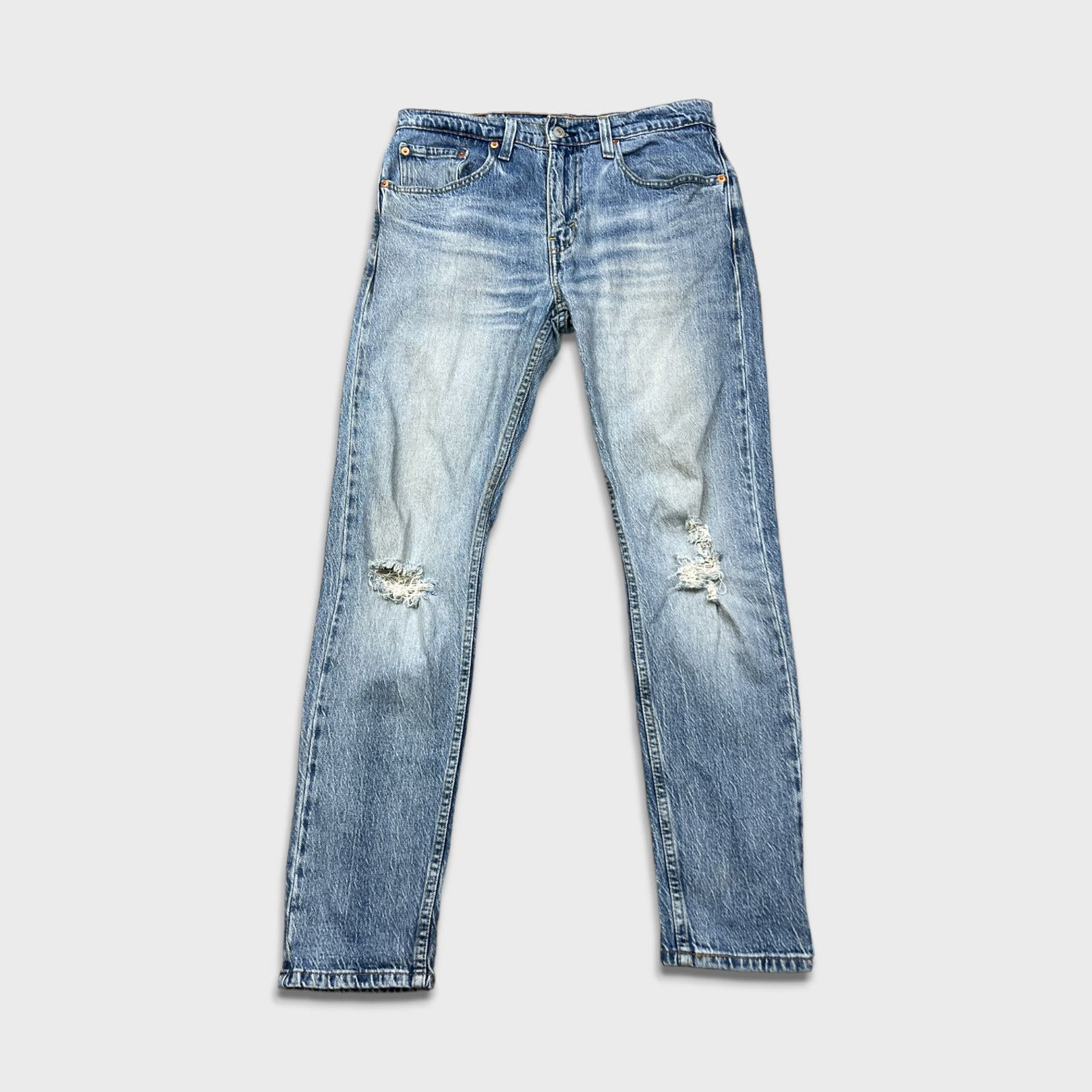 Levi's × Vintage Levi's 512 Jeans 32x30 Slim Taper Distressed Denim Pants Size US 31 - 1 Thumbnail
