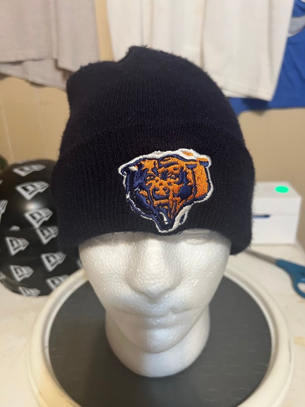 NFL Men's NFL Navy Orange Chicago Bears Beanie One Size Size ONE SIZE - 1 Thumbnail