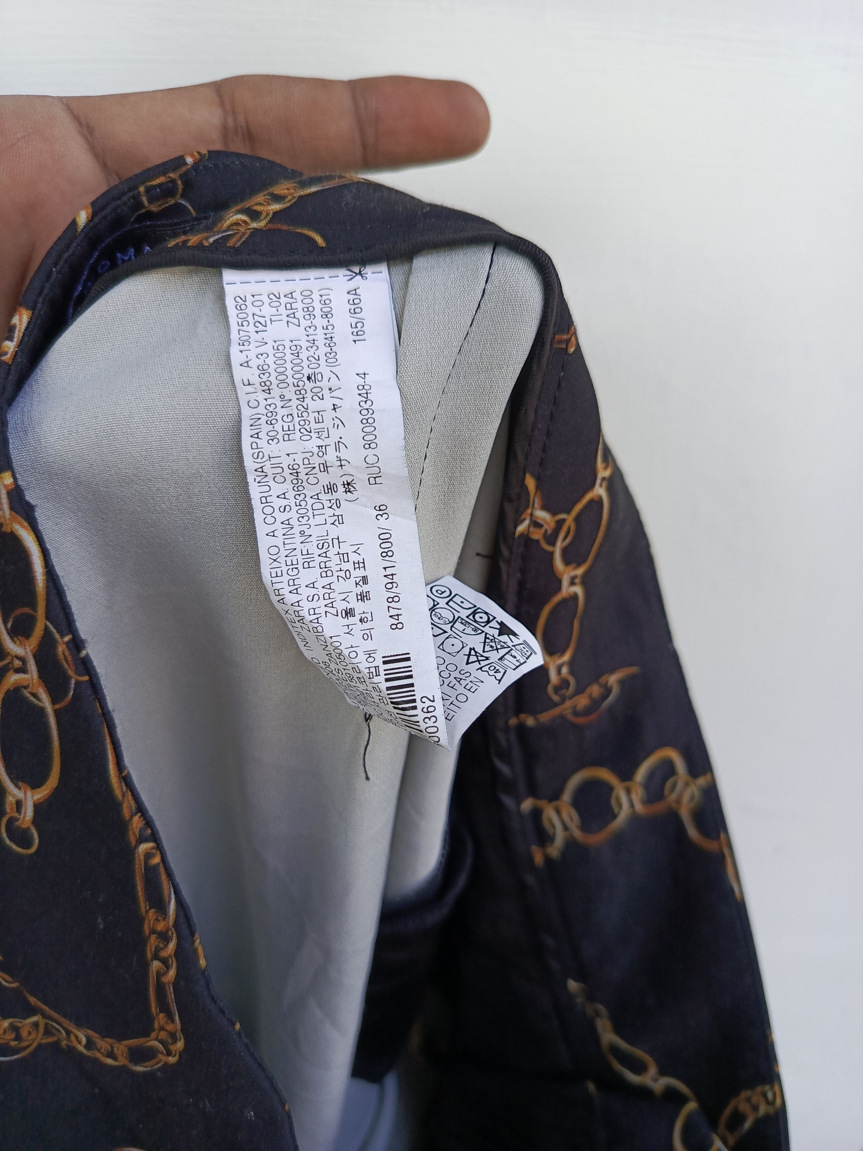 Zara Zara chain pattern women pants Size 26" / US 2 / IT 38 - 9 Thumbnail