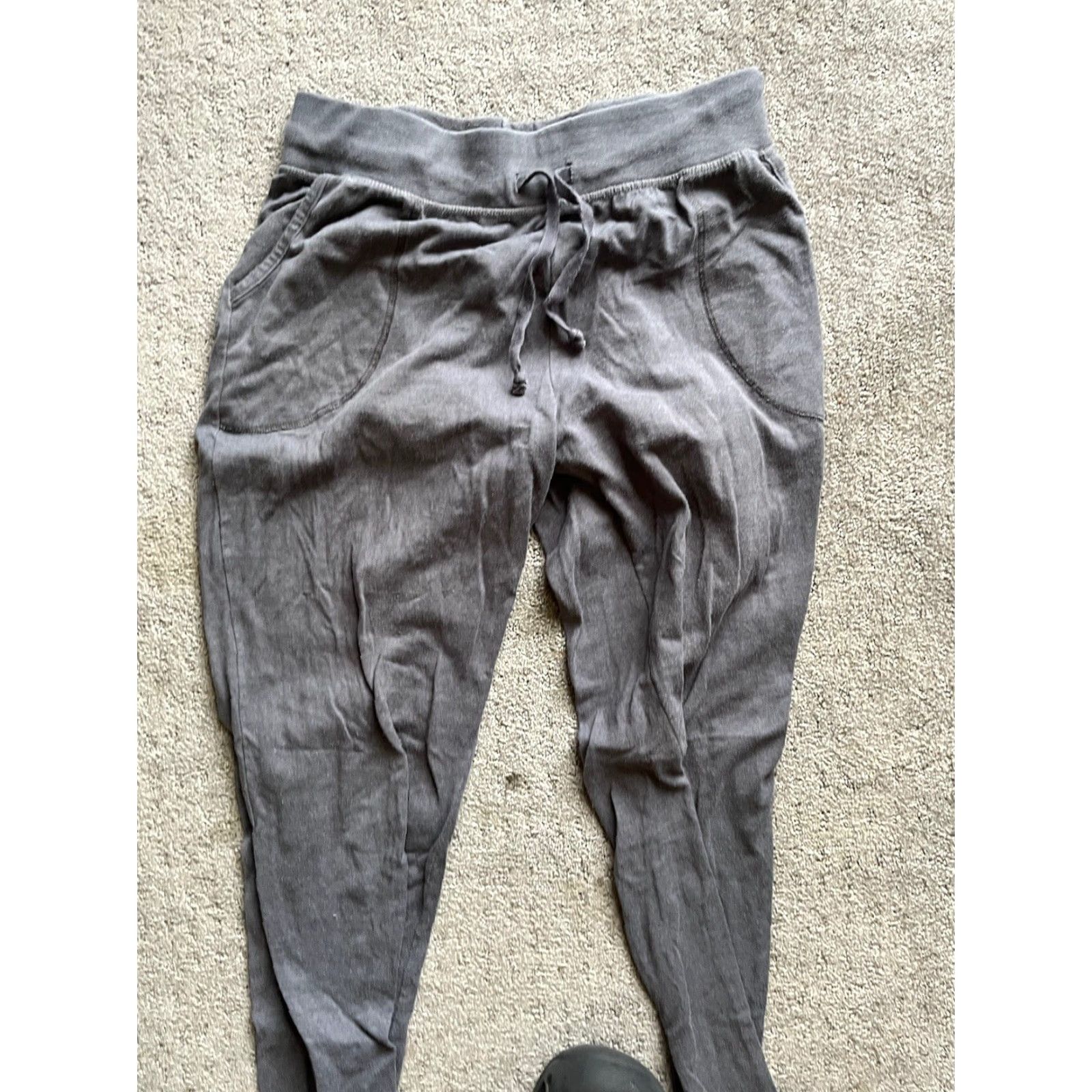 Reebok REEBOK Fleece Jogger Sweatpants with Pockets Women Medium Gray Activewear Tapered Size 32" / US 10 / IT 46 - 2 Thumbnail