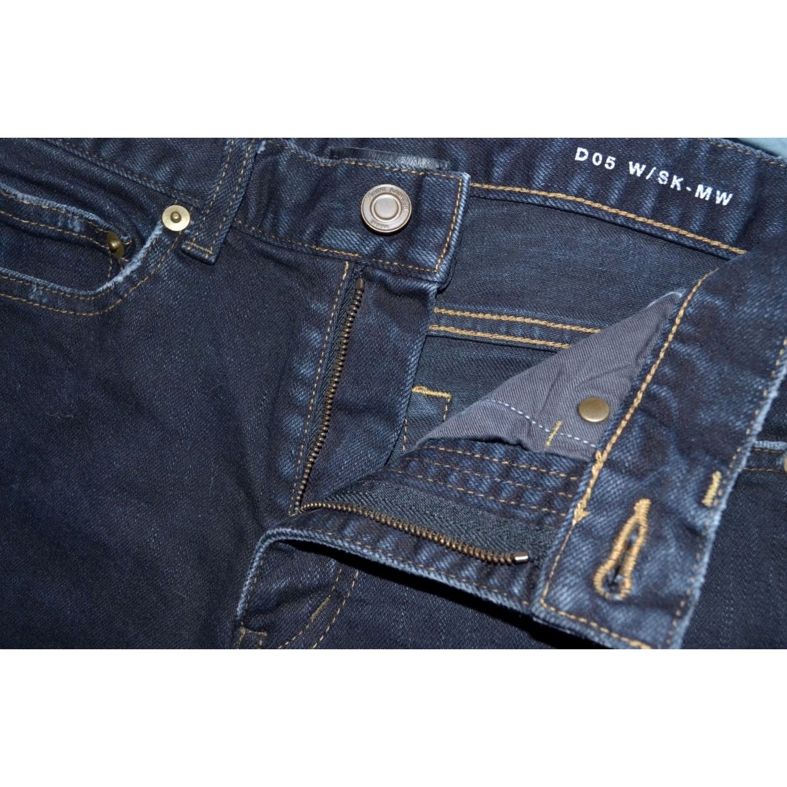 Yves Saint Laurent Saint Laurent Womens Black Distressed Denim Cut Off Shorts 26 Size 26" / US 2 / IT 38 - 3 Thumbnail