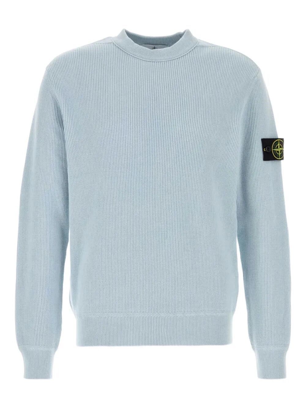 Stone Island Ribbed Soft Organic Cotton Crewneck Size US L / EU 52-54 / 3 - 1 Thumbnail