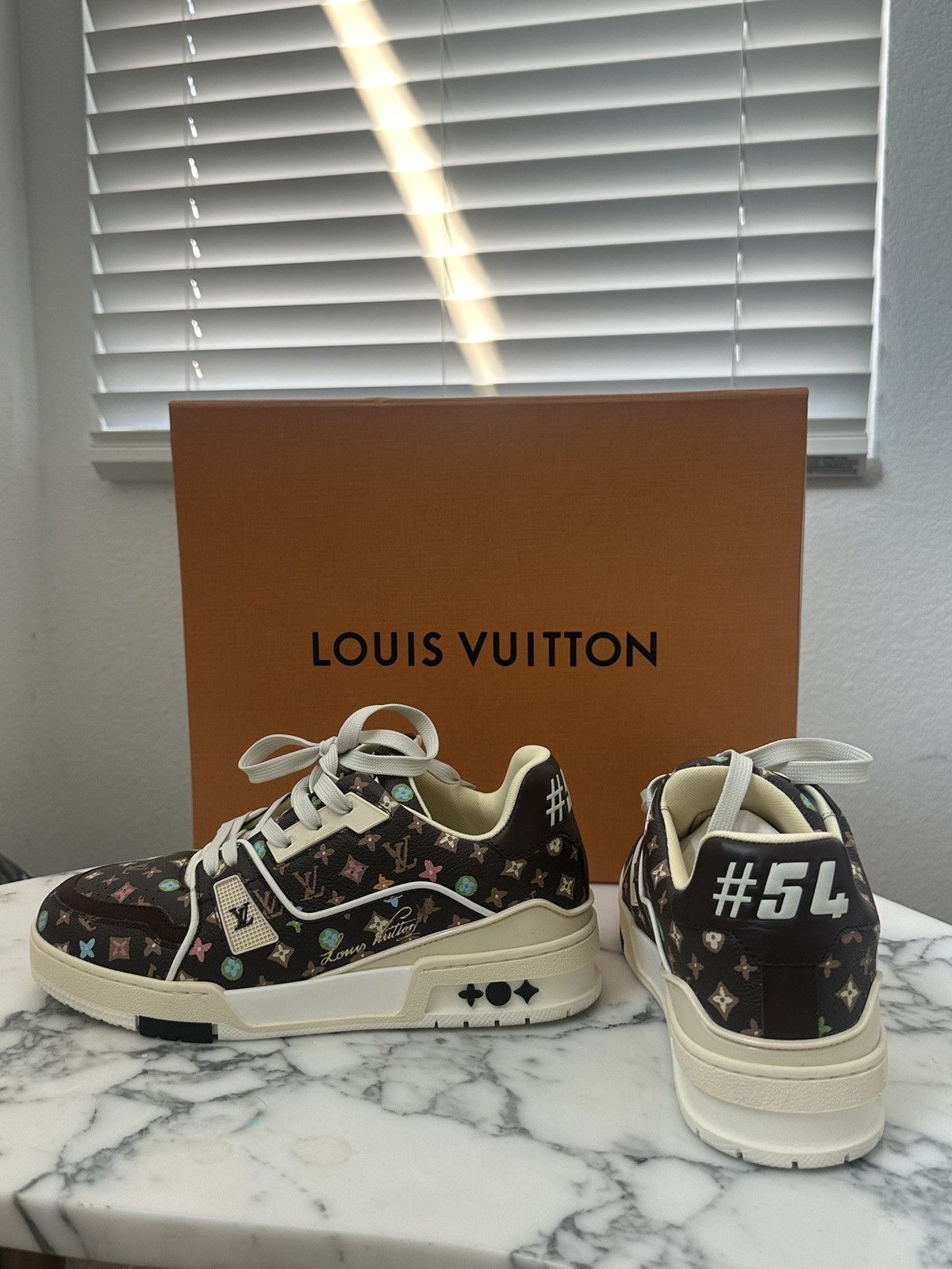 Louis Vuitton × Tyler The Creator Louis Vuitton by Tyler, the Creator LV Trainer Mocha Size US 6 / EU 39 - 3 Thumbnail