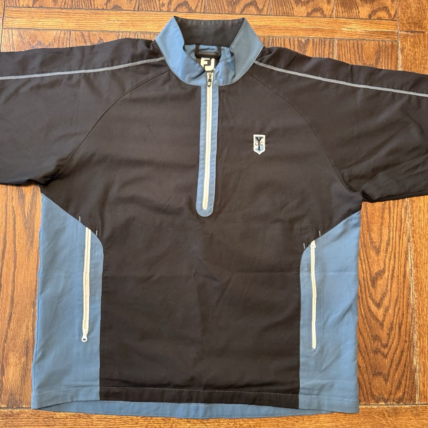Footjoy FootJoy DryJoys Pullover Jacket Windbreaker Golf Rain 1/2 Zip Mens L Multicolor CYC Yacht Club Boat Boating Golf Accessories Mens Size US L / EU 52-54 / 3 - 2 Thumbnail