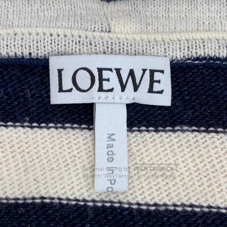 Loewe Loewe Color-Blocked Logo Embroidered Cotton Hooded Knit Sw Size M / US 6-8 / IT 42-44 - 6 Thumbnail