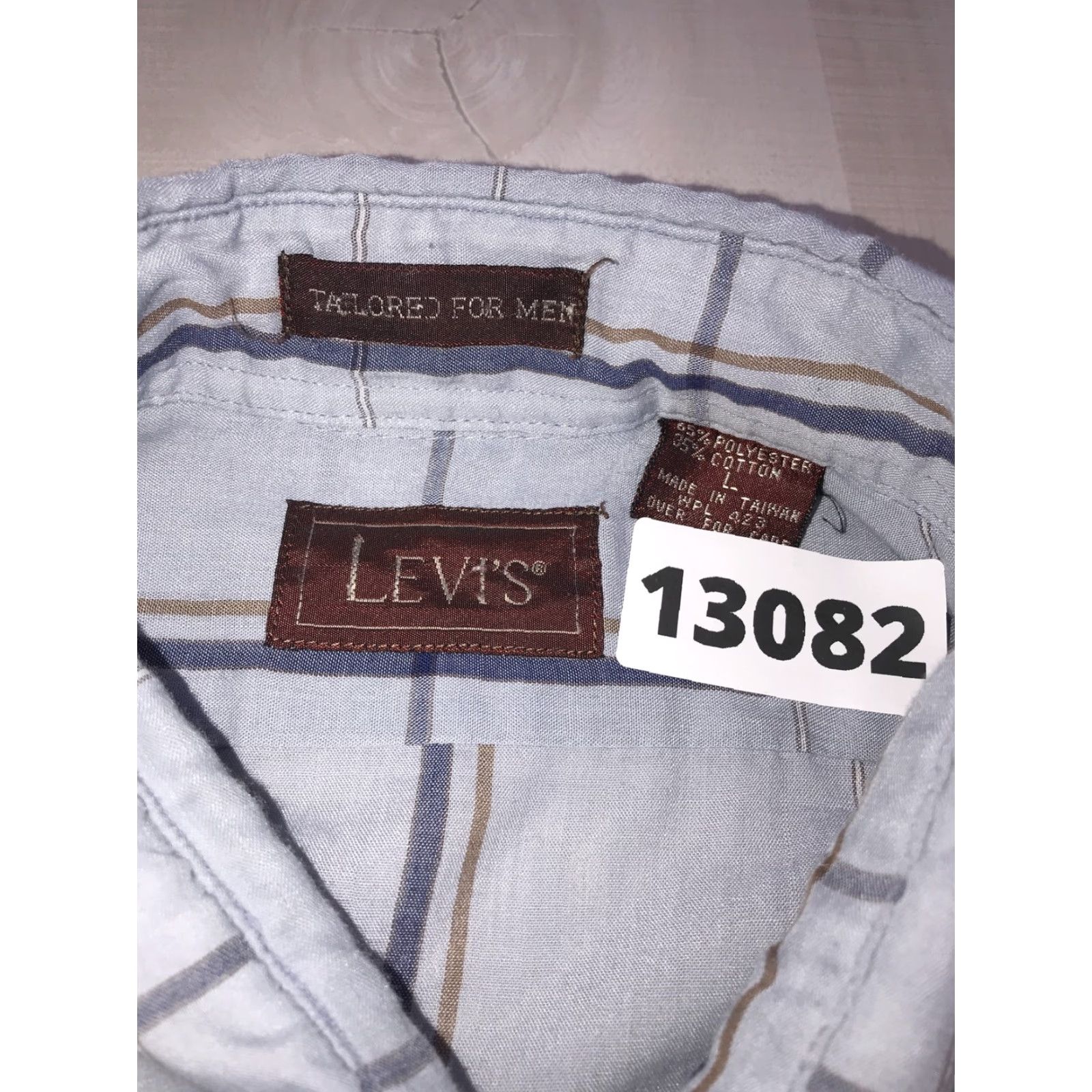 Levi's Vtg Levi's Tailored For Men Pocket Front Button Up Plaid Shirt Rockabilly Lrg Multicolor Cotton Blend 60s 50s Western Retro Pocket Men Shirt Button-Up Size US L / EU 52-54 / 3 - 7 Thumbnail